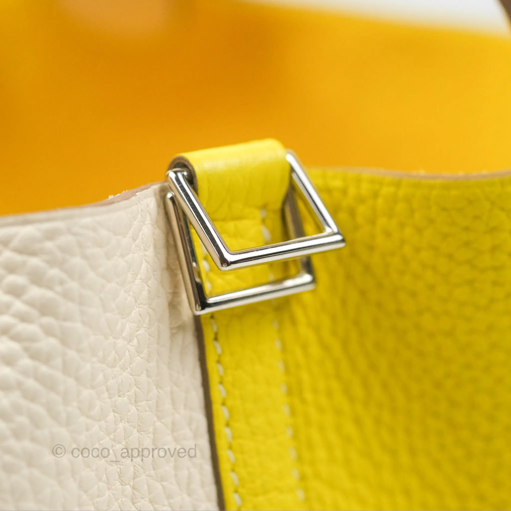 Hermes Picotin Lock 18 Lime 9R / Nata I2 Clemence Palladium Hardware