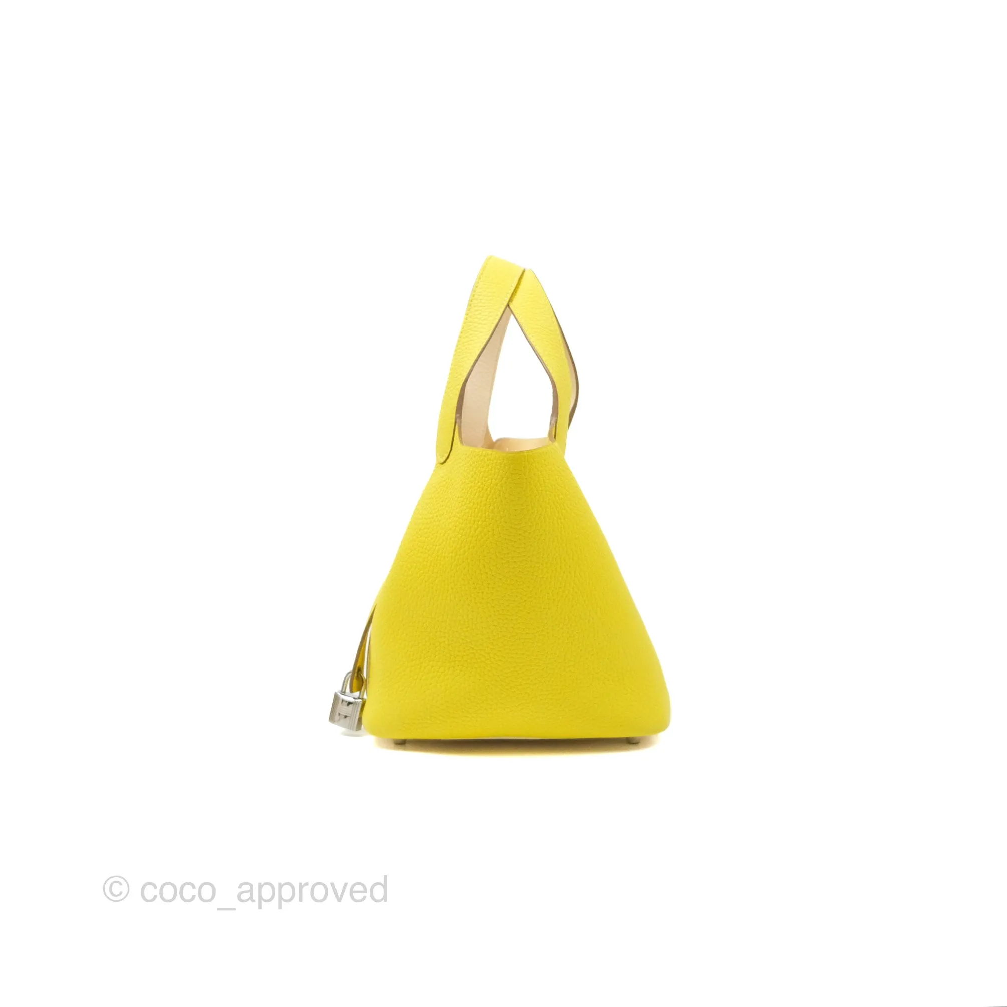 Hermes Picotin Lock 18 Lime 9R / Nata I2 Clemence Palladium Hardware