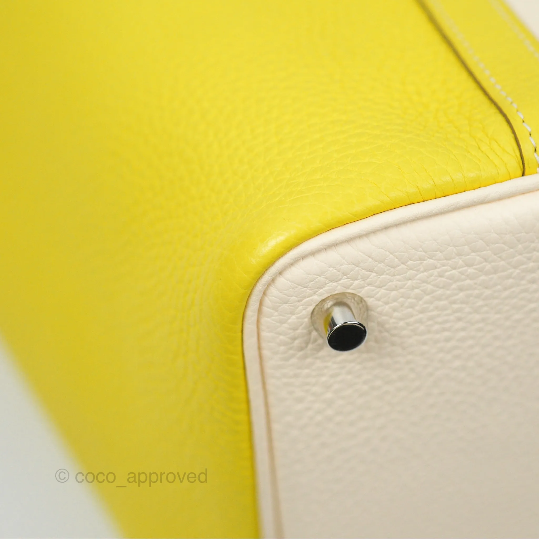 Hermes Picotin Lock 18 Lime 9R / Nata I2 Clemence Palladium Hardware