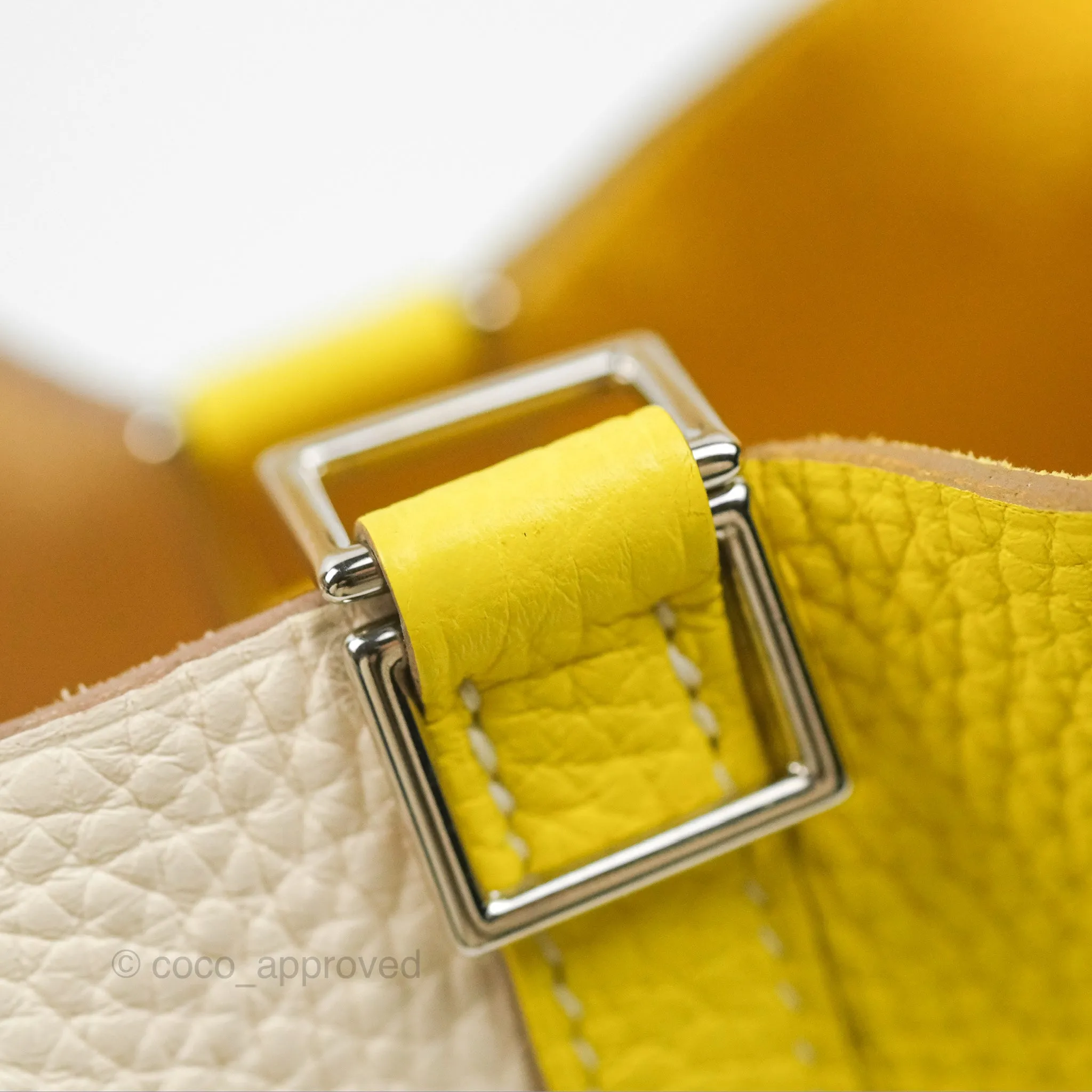 Hermes Picotin Lock 18 Lime 9R / Nata I2 Clemence Palladium Hardware
