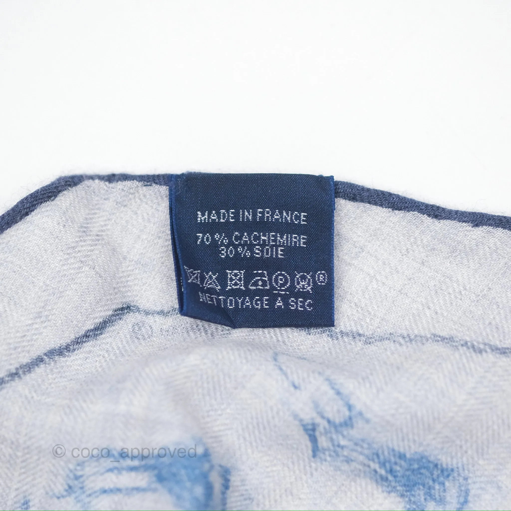Hermes Pirouette Au Galop Cashmere Triangle Scarf