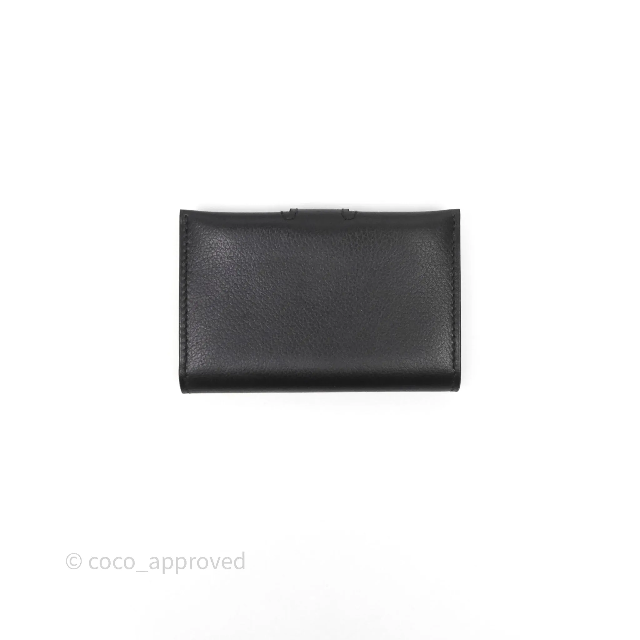 Hermes Porte-Cartes R.M.S Veau Evergrain Noir