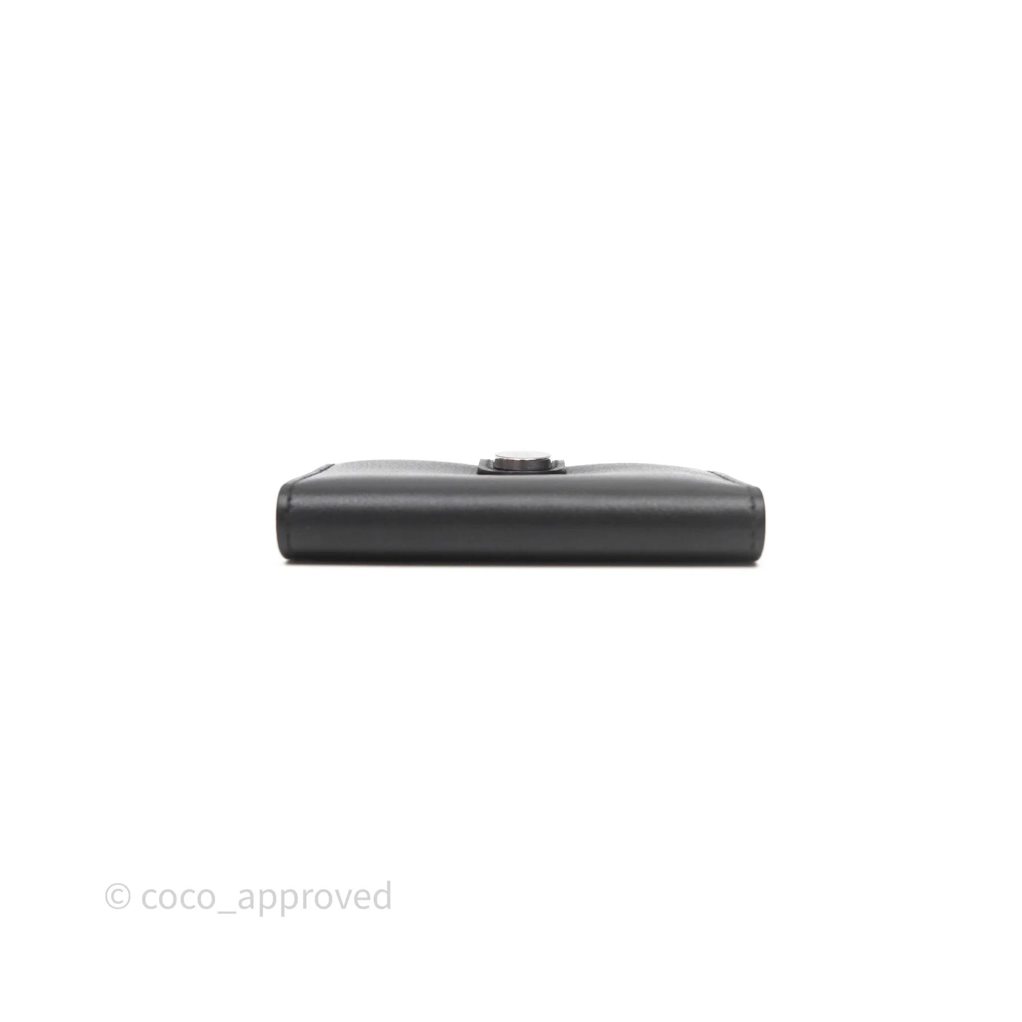 Hermes Porte-Cartes R.M.S Veau Evergrain Noir