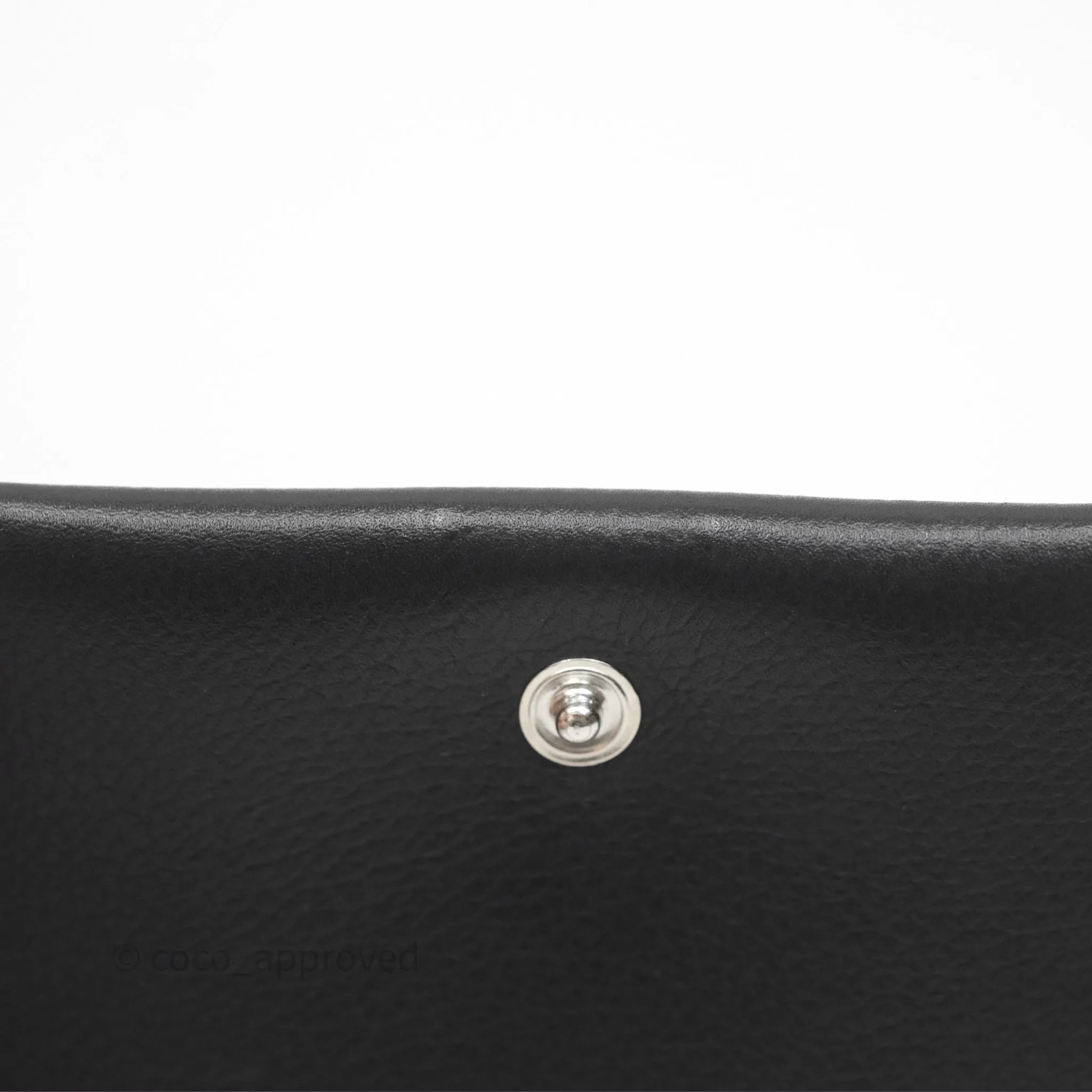 Hermes Porte-Cartes R.M.S Veau Evergrain Noir