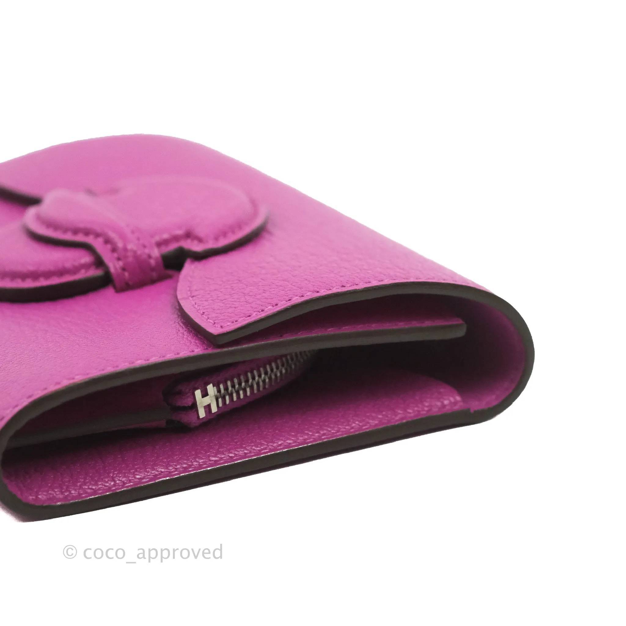 Hermes Portefeuille 1938-12 Magnolia Chevre Mysore