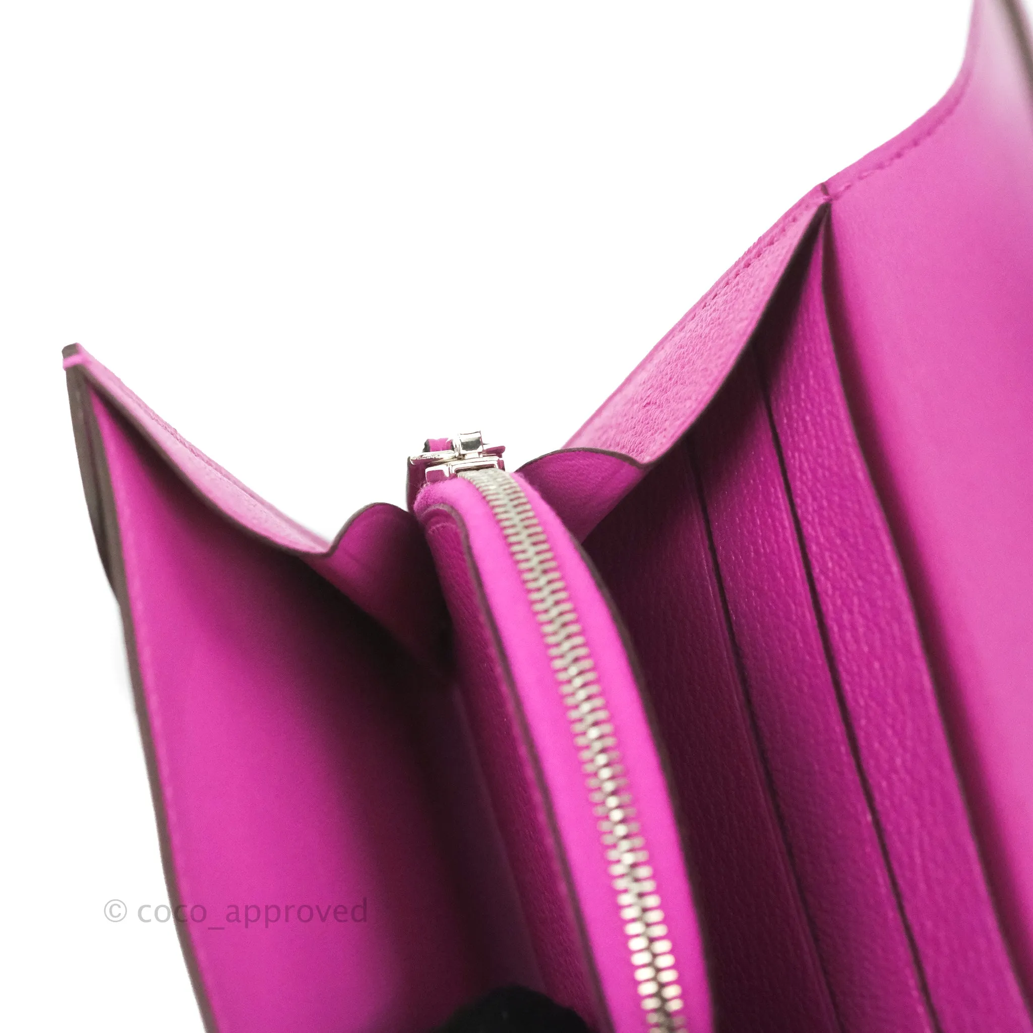 Hermes Portefeuille 1938-12 Magnolia Chevre Mysore