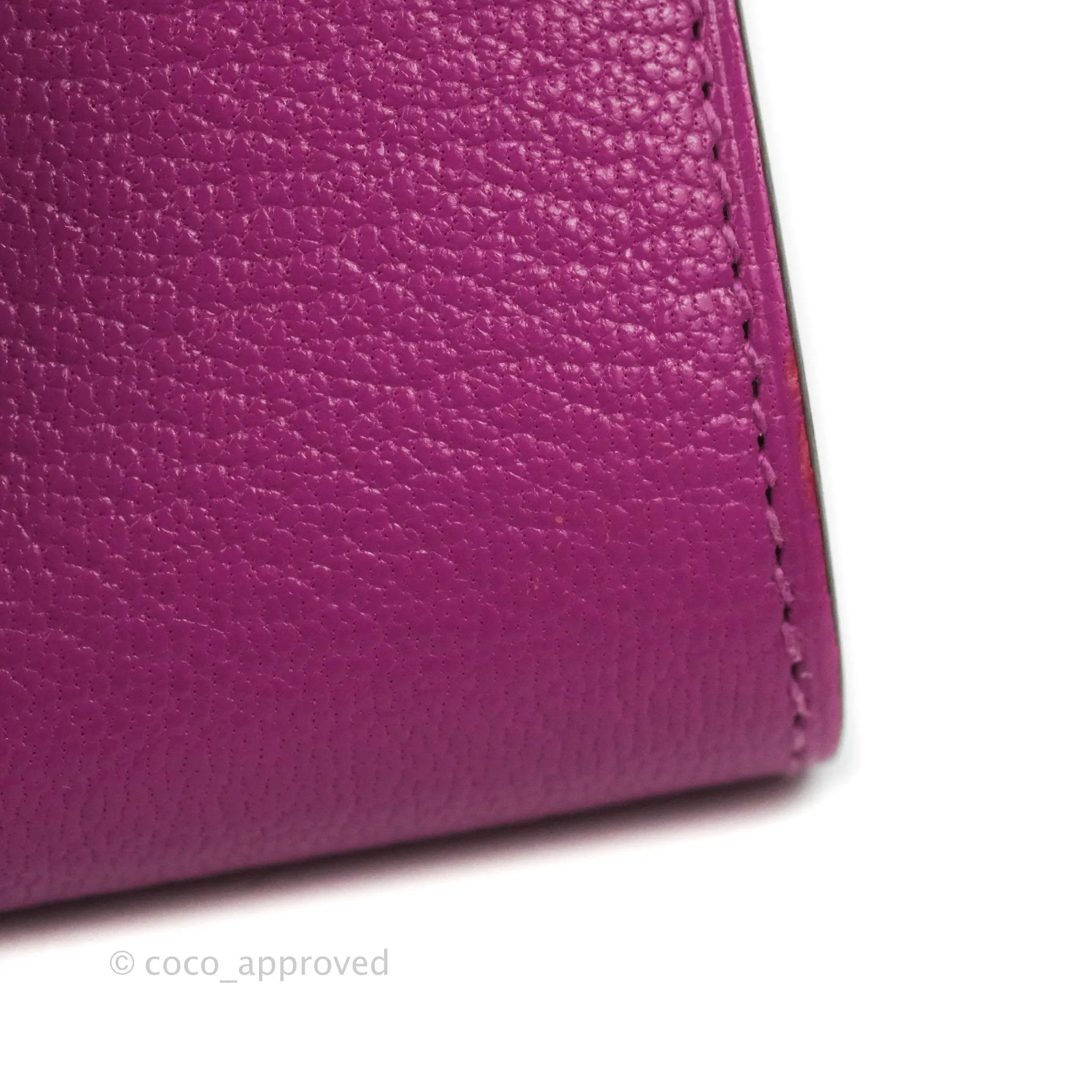 Hermes Portefeuille 1938-12 Magnolia Chevre Mysore