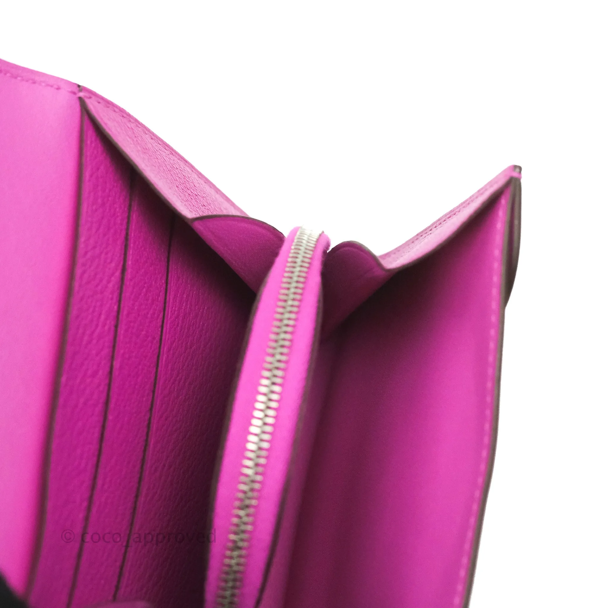 Hermes Portefeuille 1938-12 Magnolia Chevre Mysore