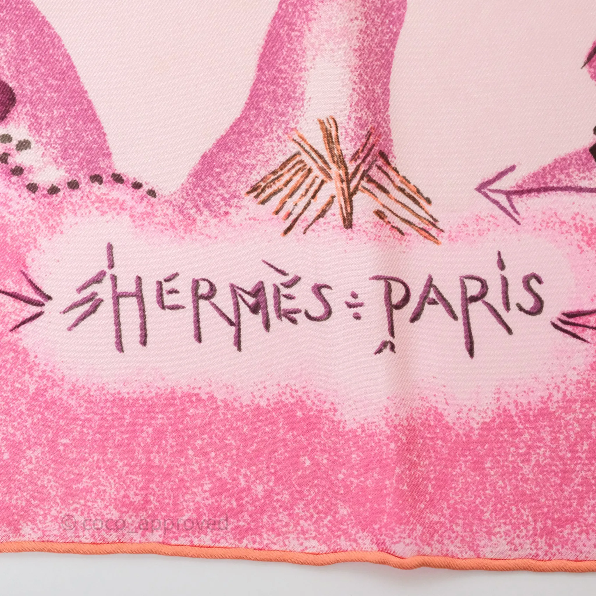 Hermes Premieres Mains Silk Scarf 90