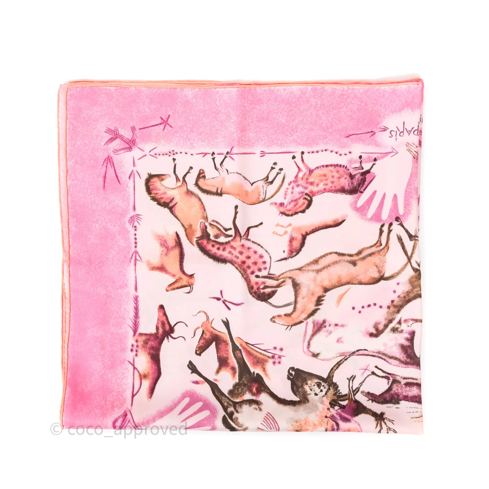 Hermes Premieres Mains Silk Scarf 90