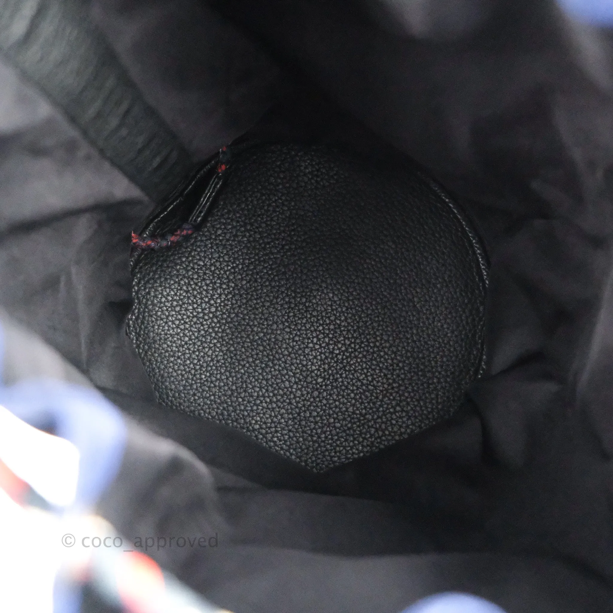 Hermes Sac Soie-Cool Drawstring Backpack Navy