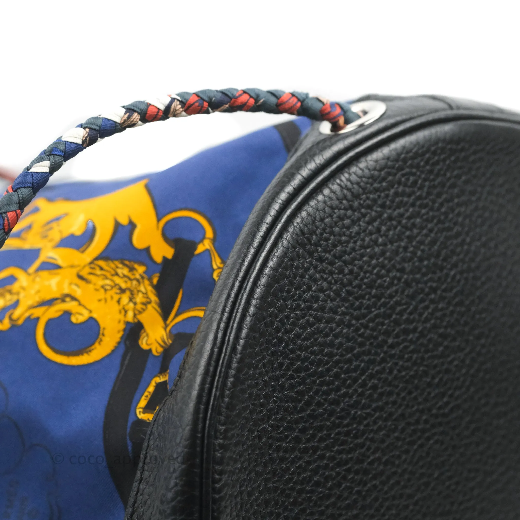 Hermes Sac Soie-Cool Drawstring Backpack Navy