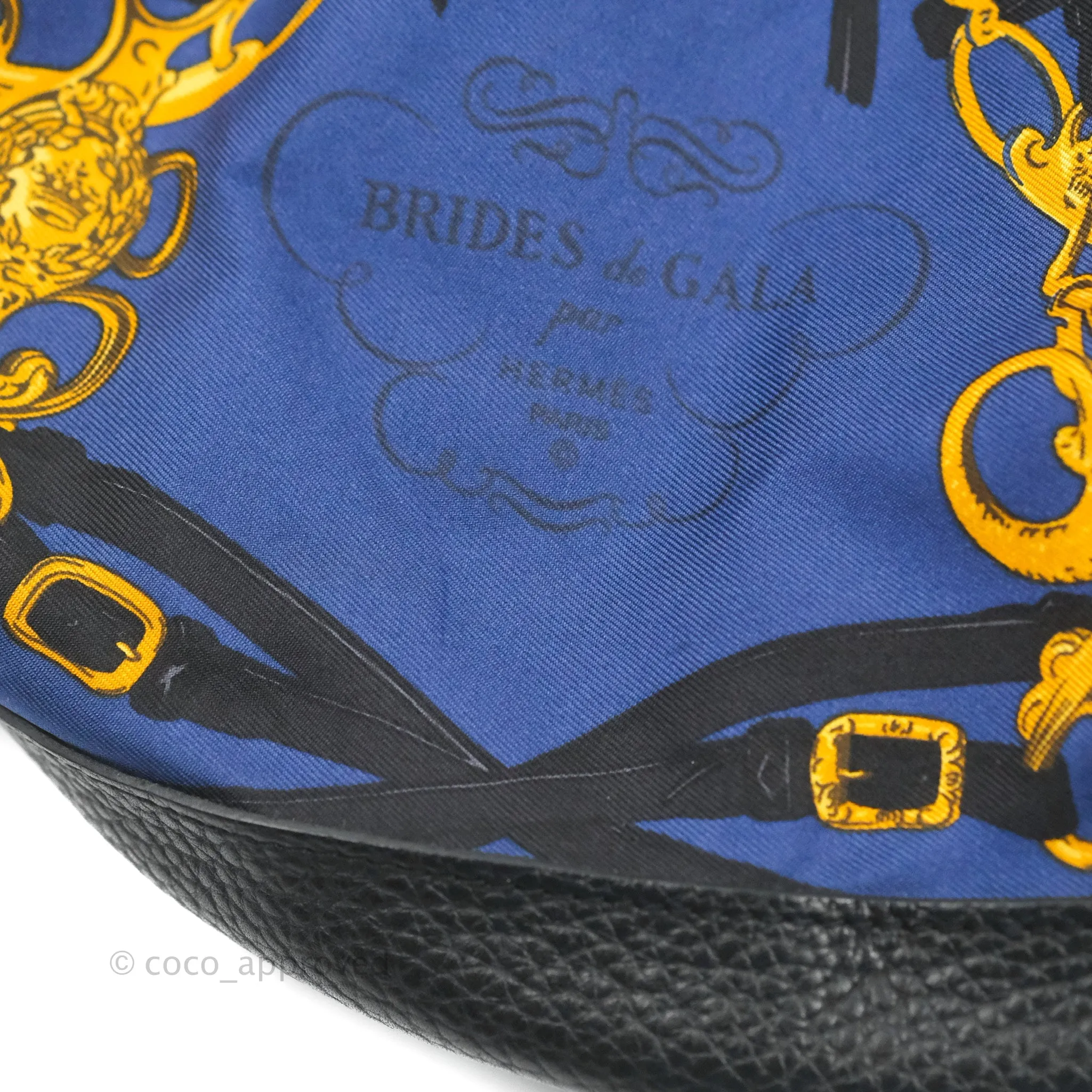 Hermes Sac Soie-Cool Drawstring Backpack Navy