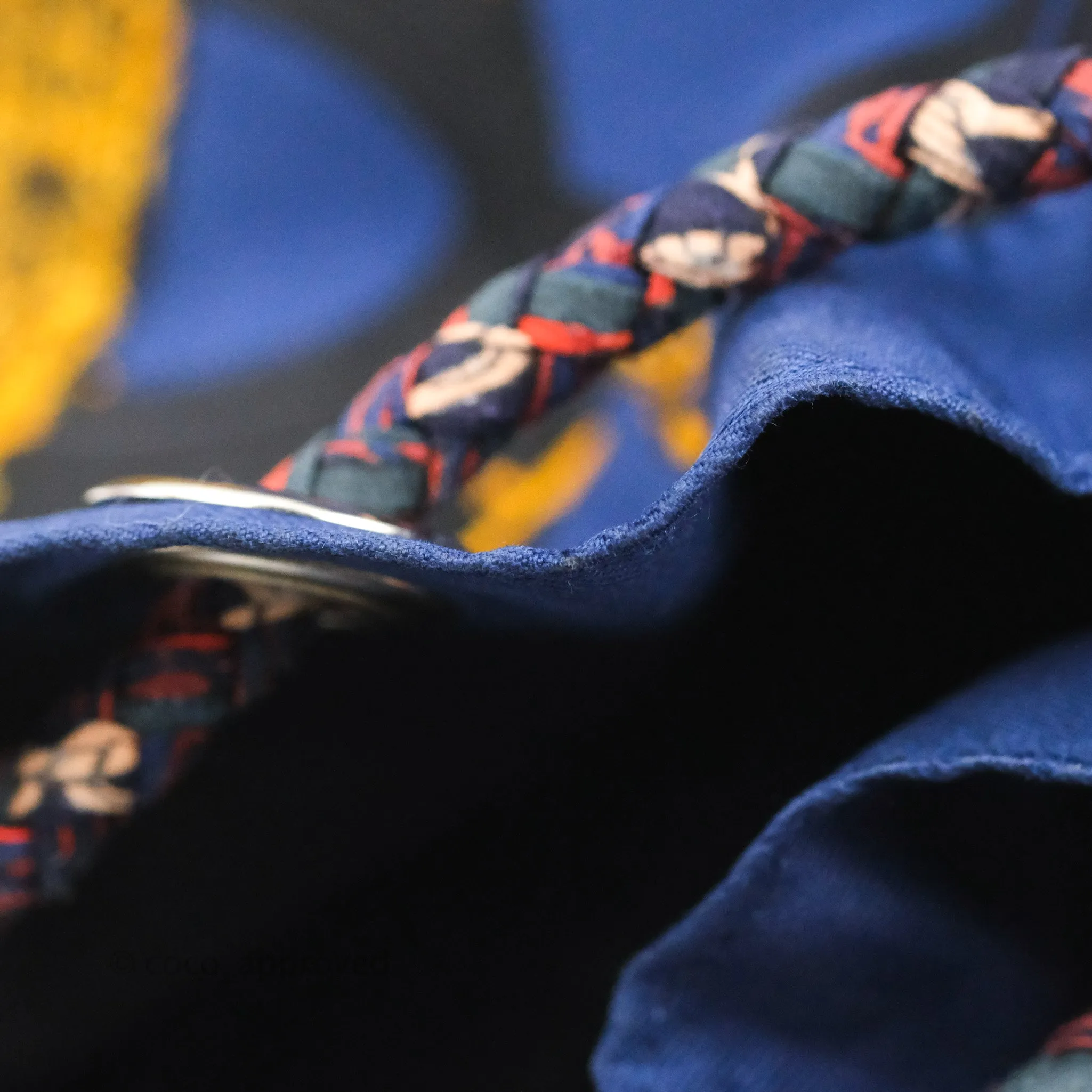 Hermes Sac Soie-Cool Drawstring Backpack Navy