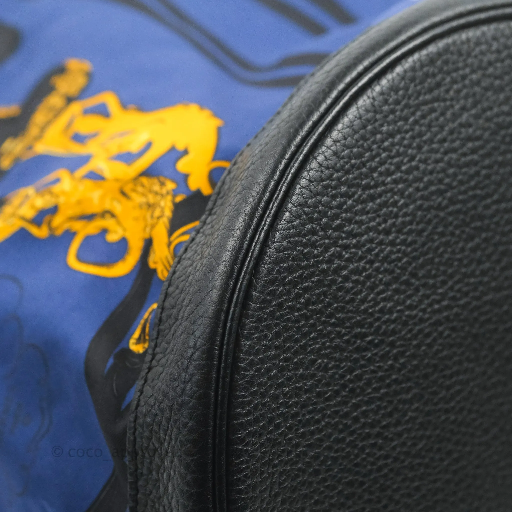 Hermes Sac Soie-Cool Drawstring Backpack Navy