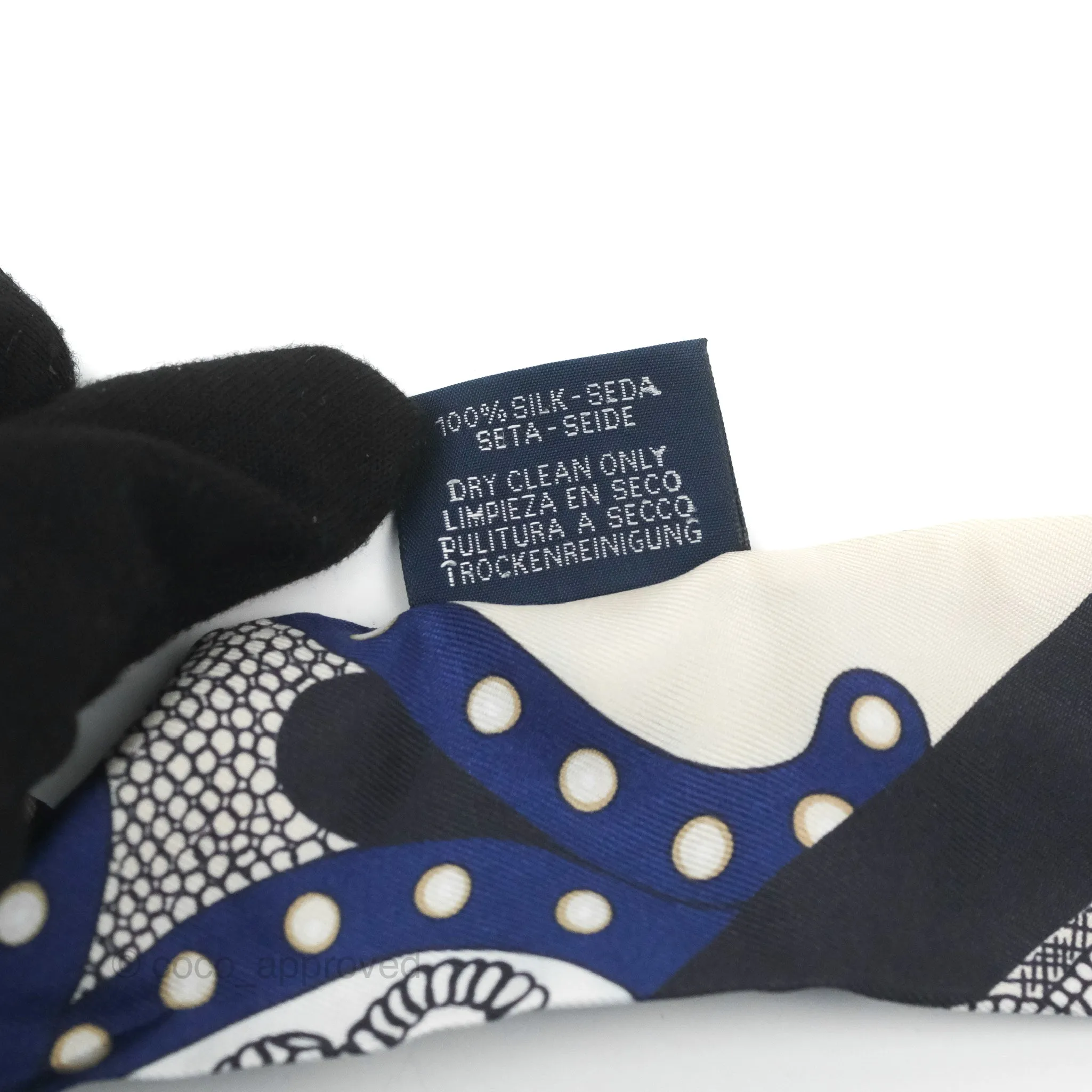 Hermes Selle De Dignitaire Silk Twilly