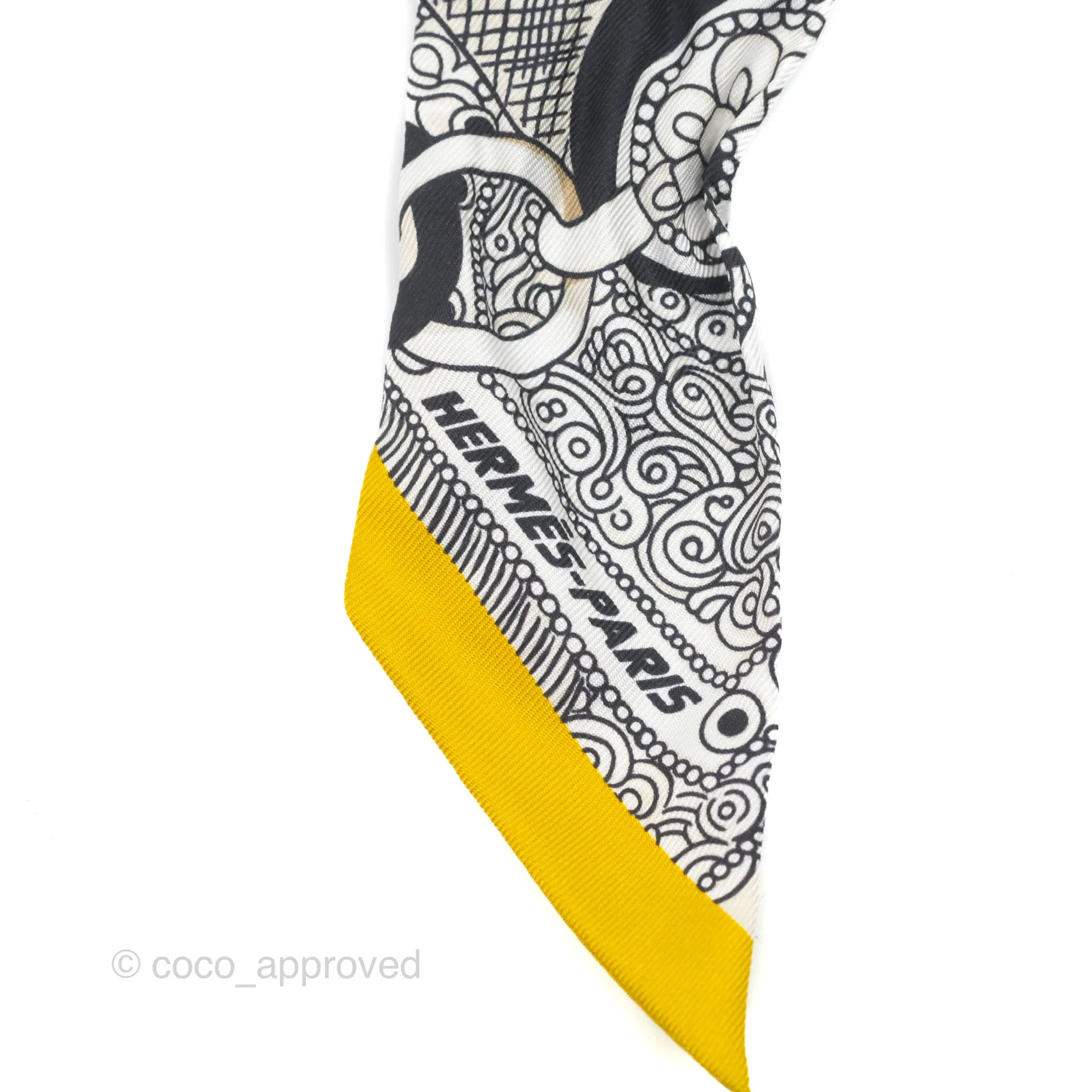 Hermes Selle De Dignitaire Silk Twilly