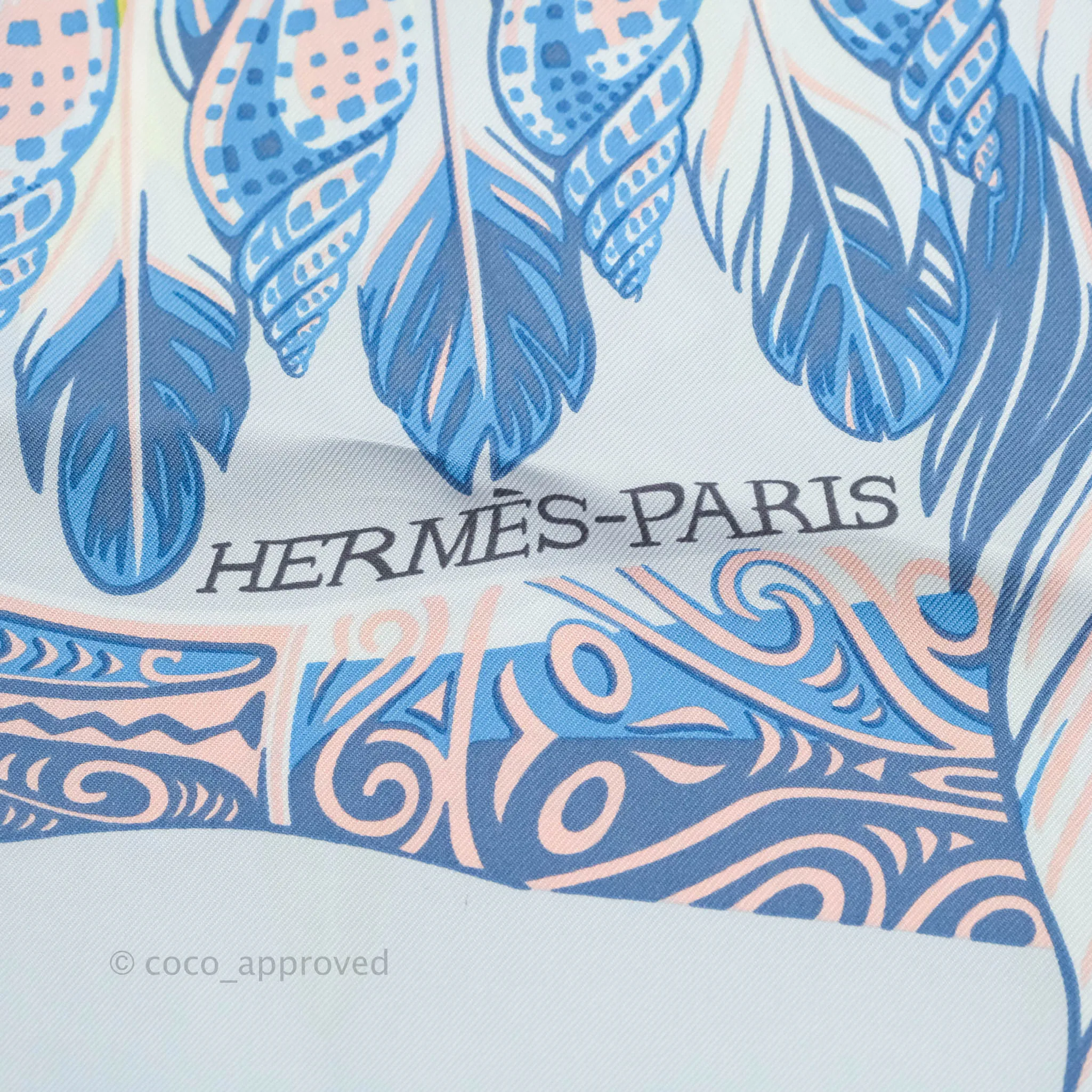 Hermes Silk 90 Scarf Danse Pacifique