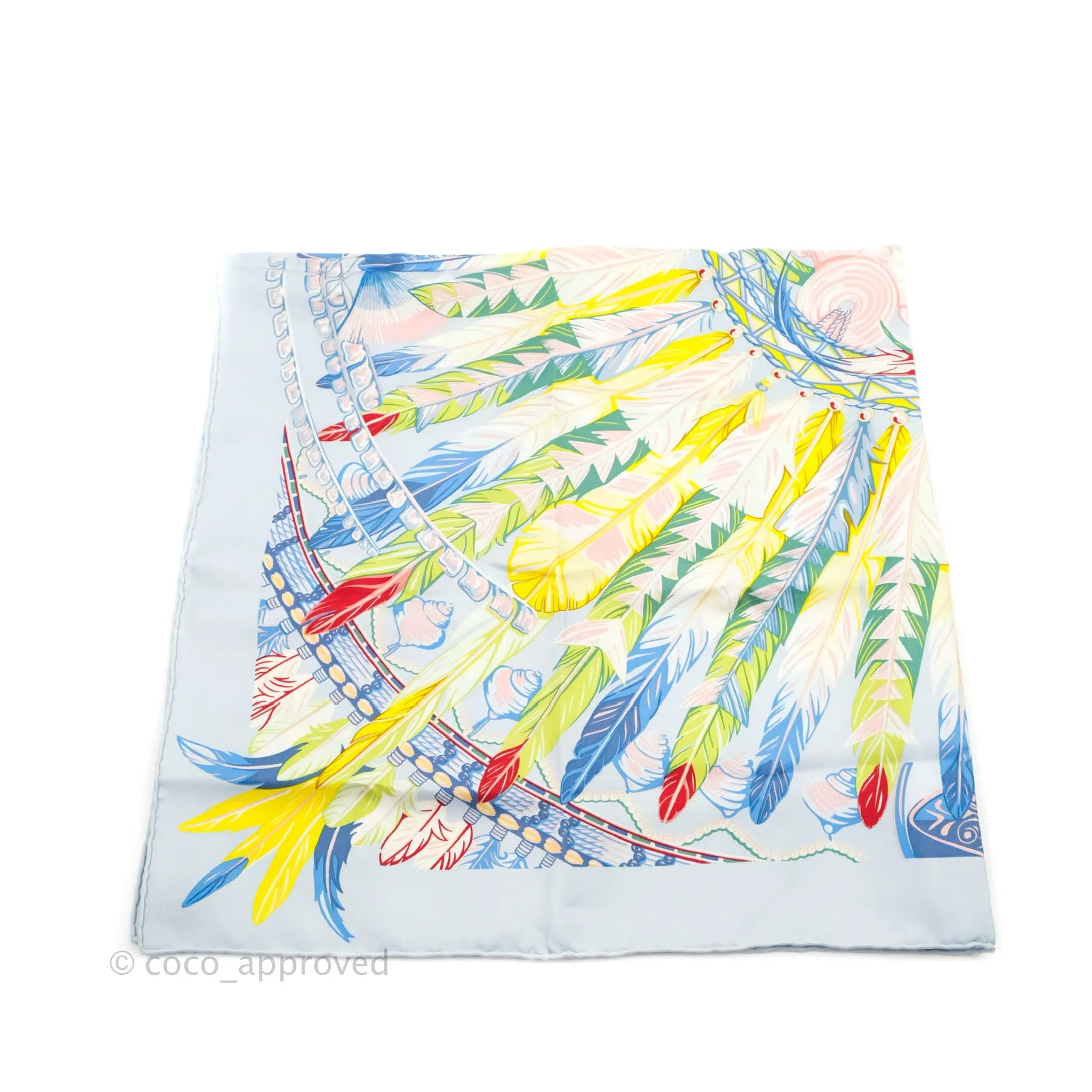 Hermes Silk 90 Scarf Danse Pacifique