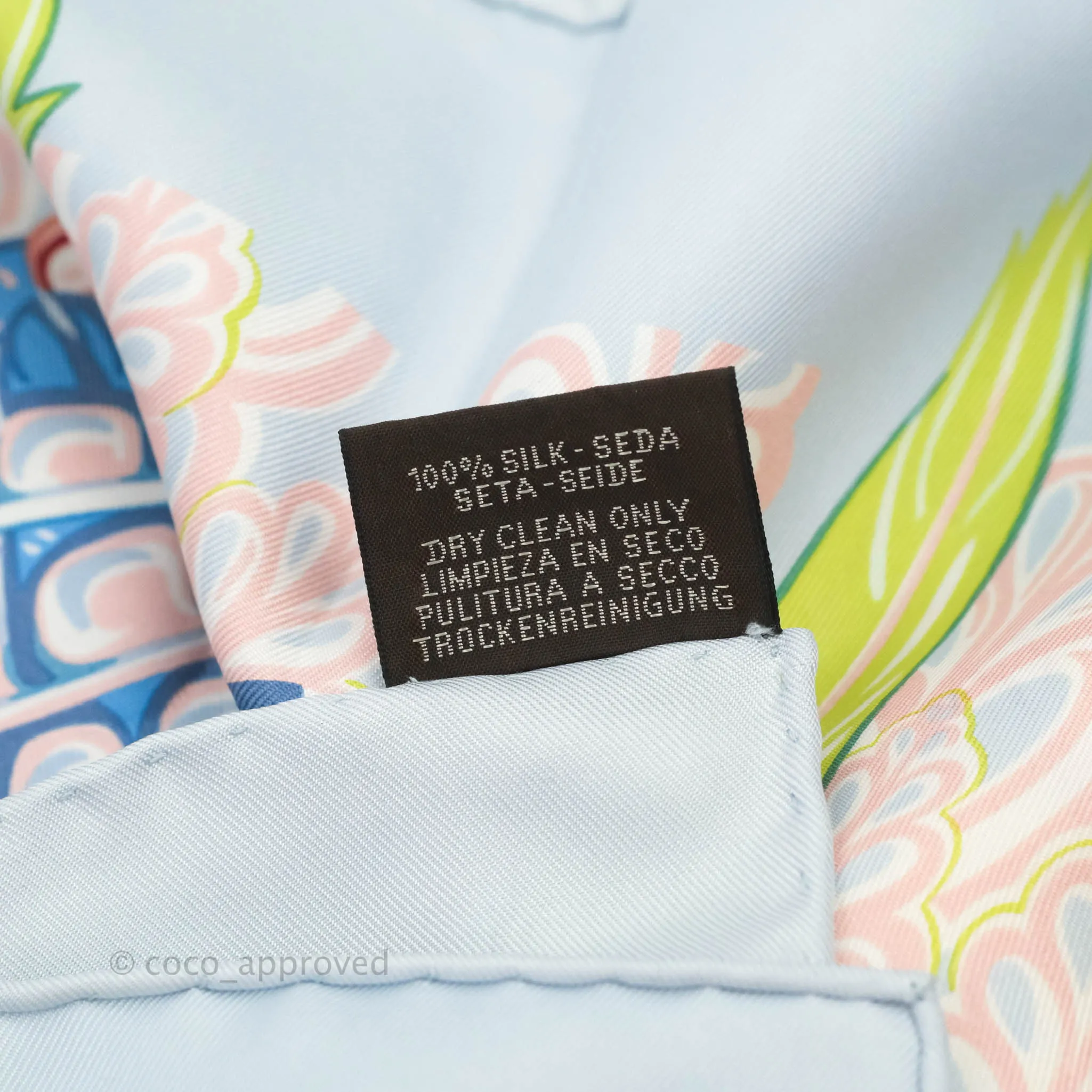 Hermes Silk 90 Scarf Danse Pacifique