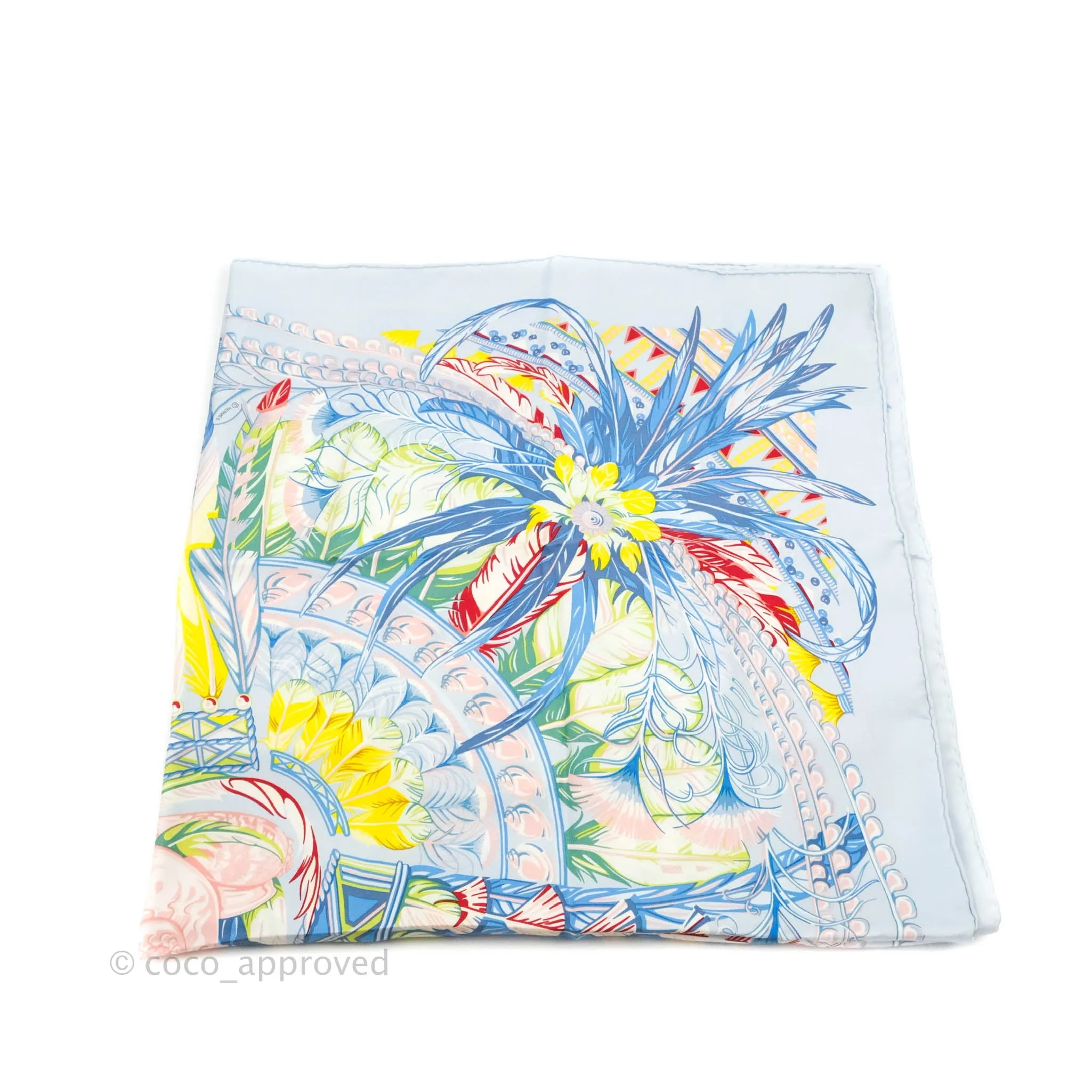Hermes Silk 90 Scarf Danse Pacifique