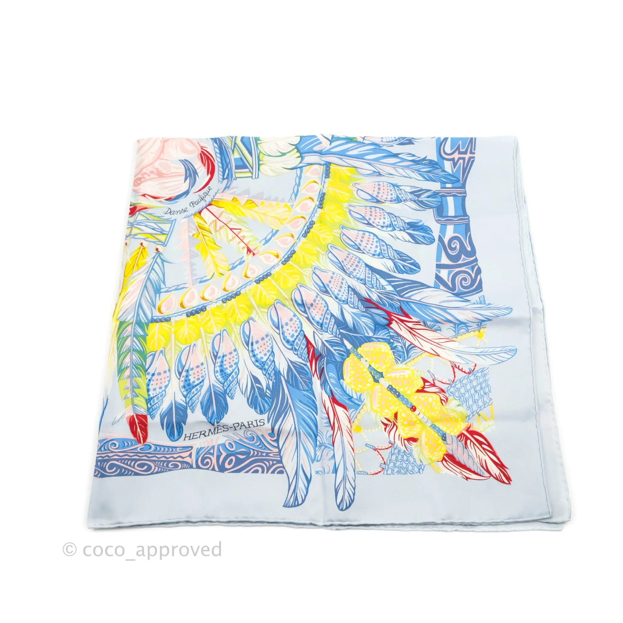 Hermes Silk 90 Scarf Danse Pacifique