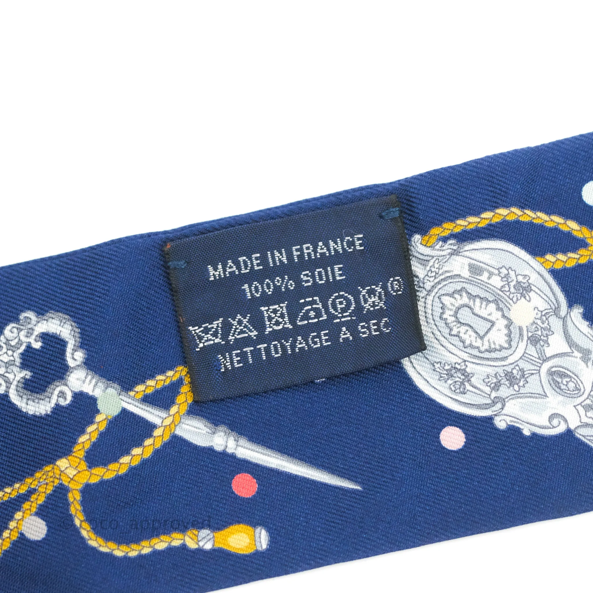 Hermes Silk Les Cles A Pois Twilly