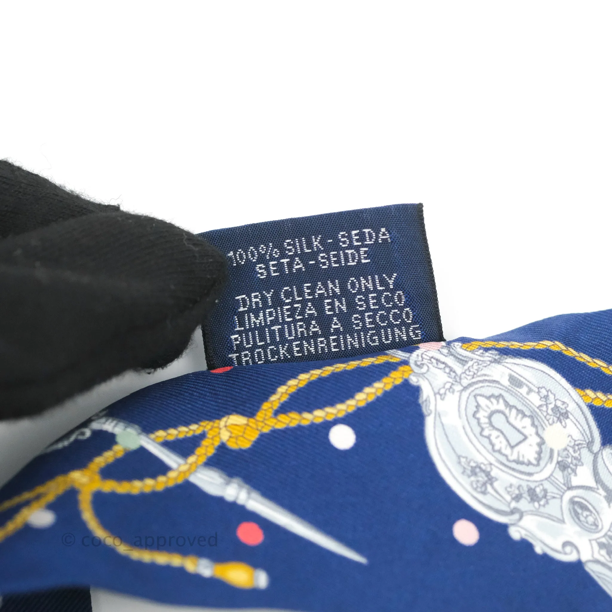 Hermes Silk Les Cles A Pois Twilly