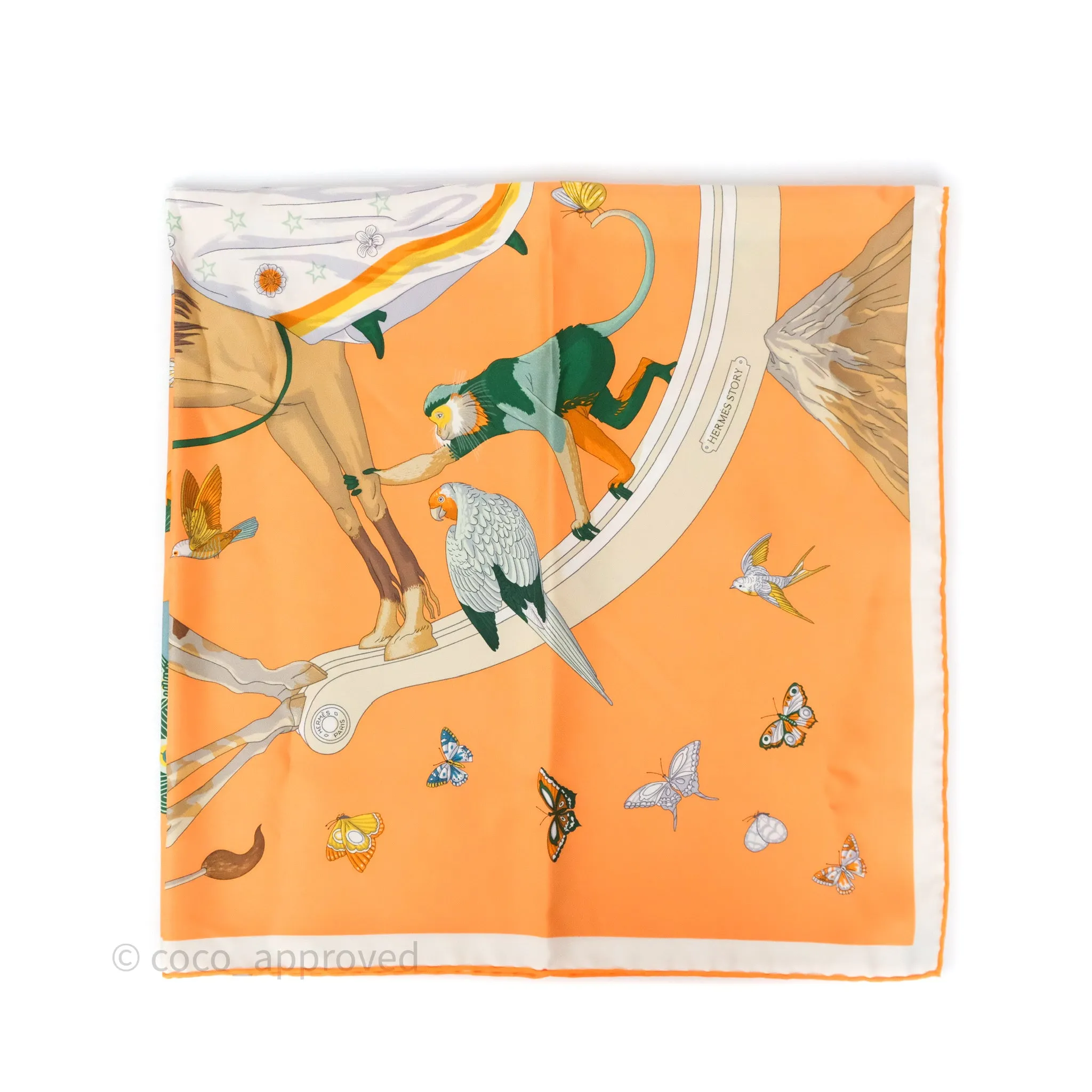 Hermes Story Silk Scarf 90