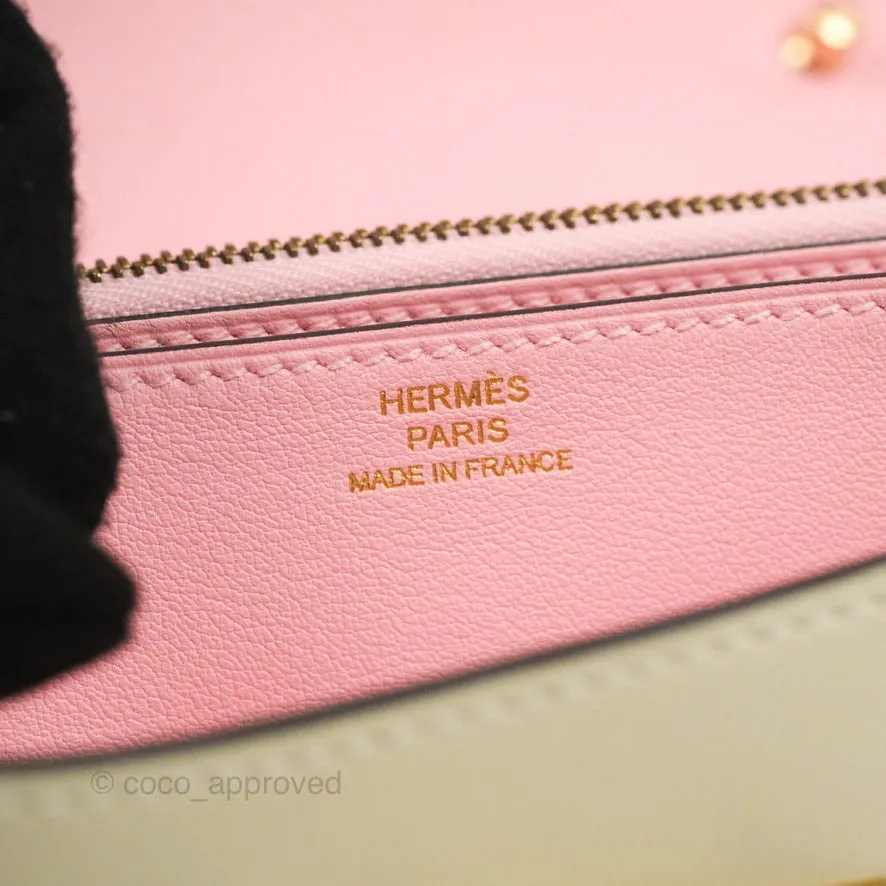 Hermes Swift Mini Convoyeur Craie Rose Sakura