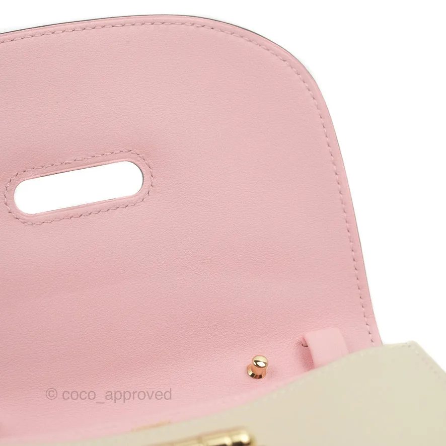 Hermes Swift Mini Convoyeur Craie Rose Sakura