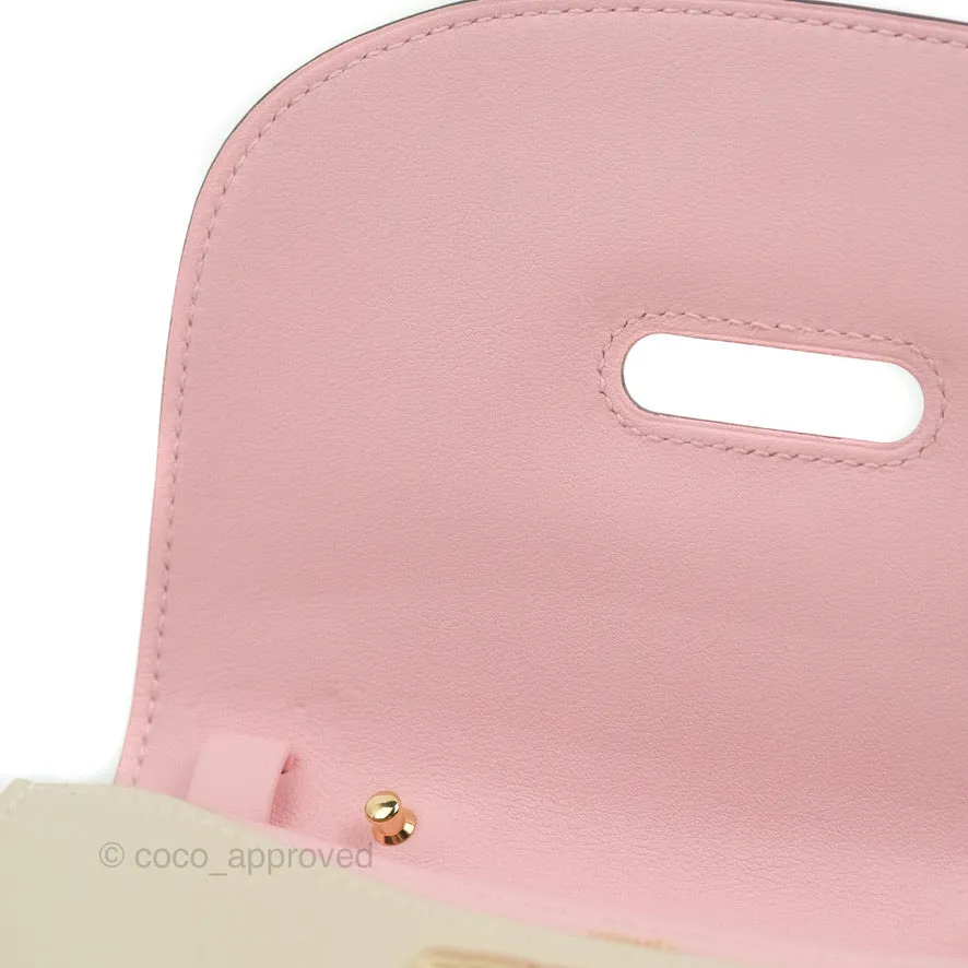 Hermes Swift Mini Convoyeur Craie Rose Sakura
