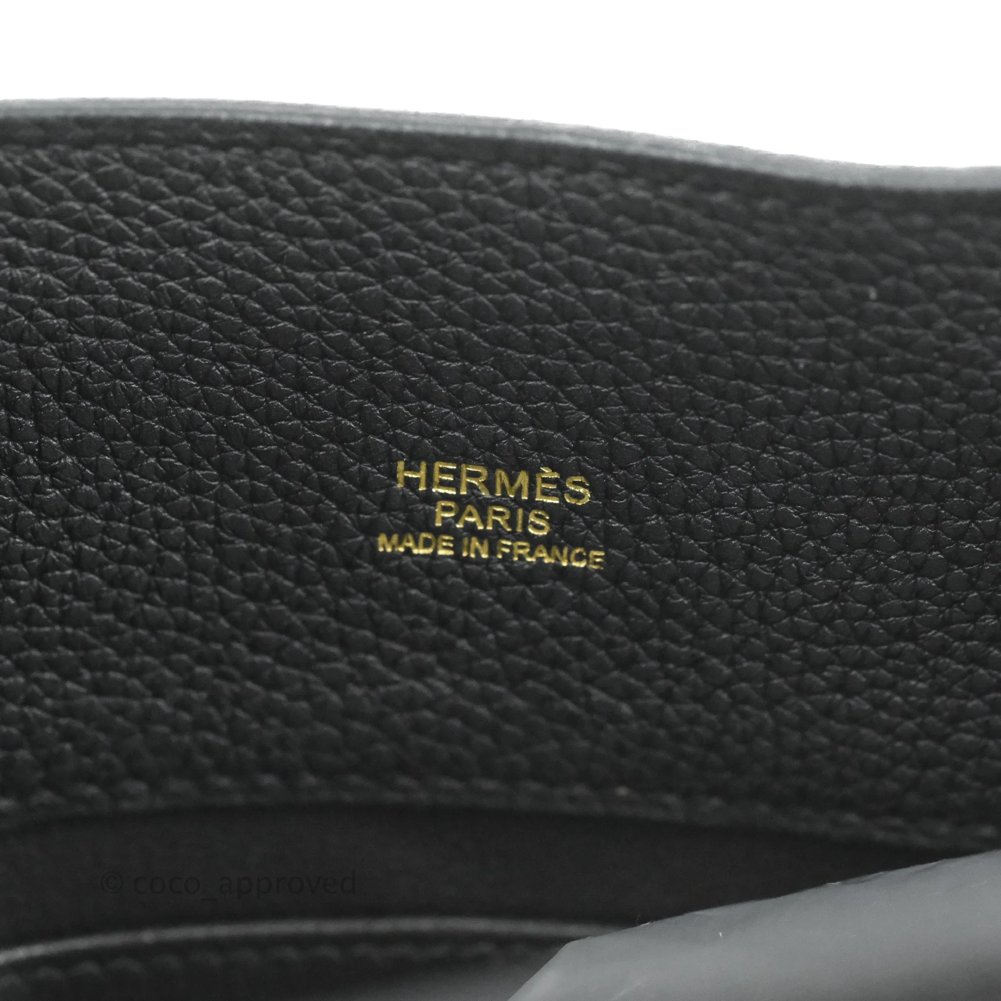 Hermes Togo So Kelly 22 Black Gold Hardware
