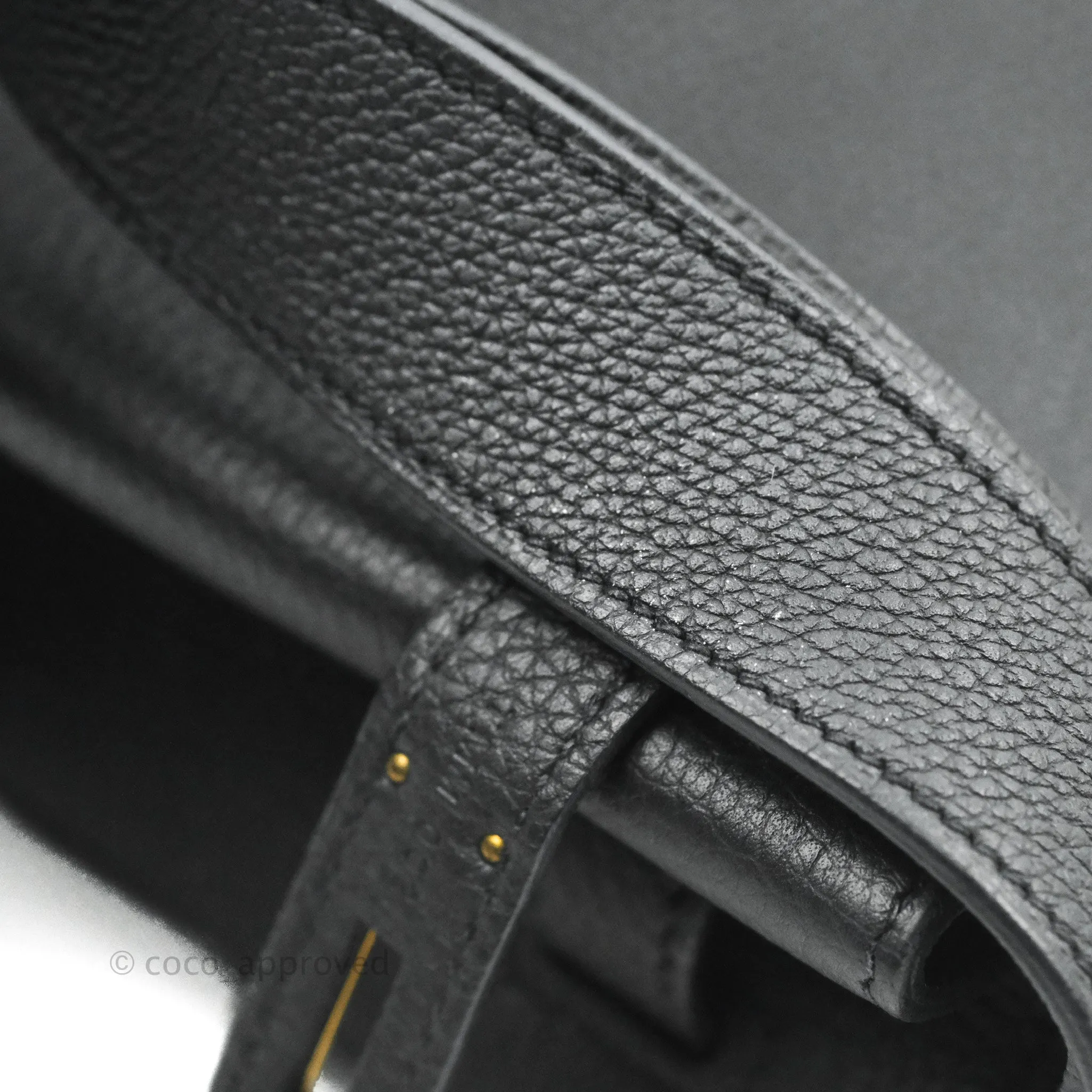Hermes Togo So Kelly 22 Black Gold Hardware