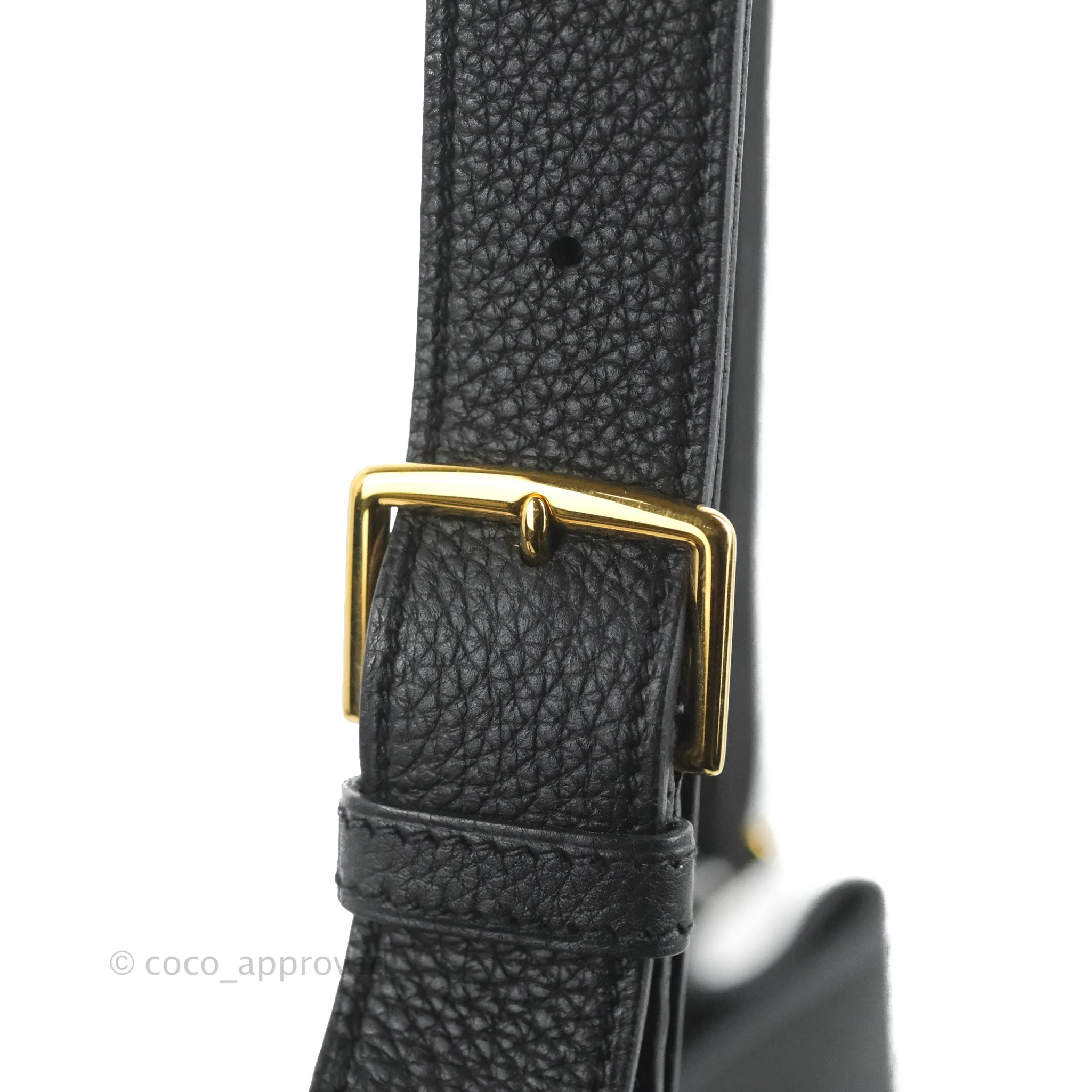 Hermes Togo So Kelly 22 Black Gold Hardware