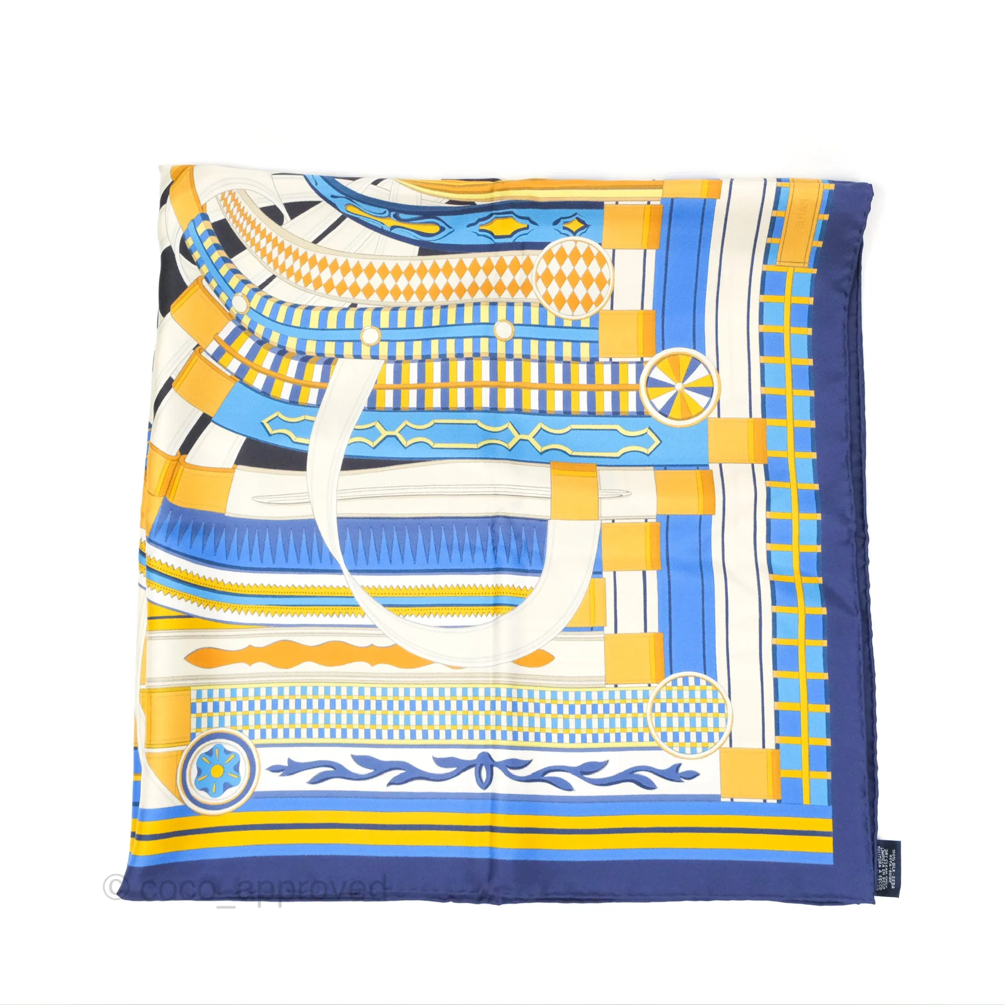 Hermes Voltes et Pirouettes Scarf 90