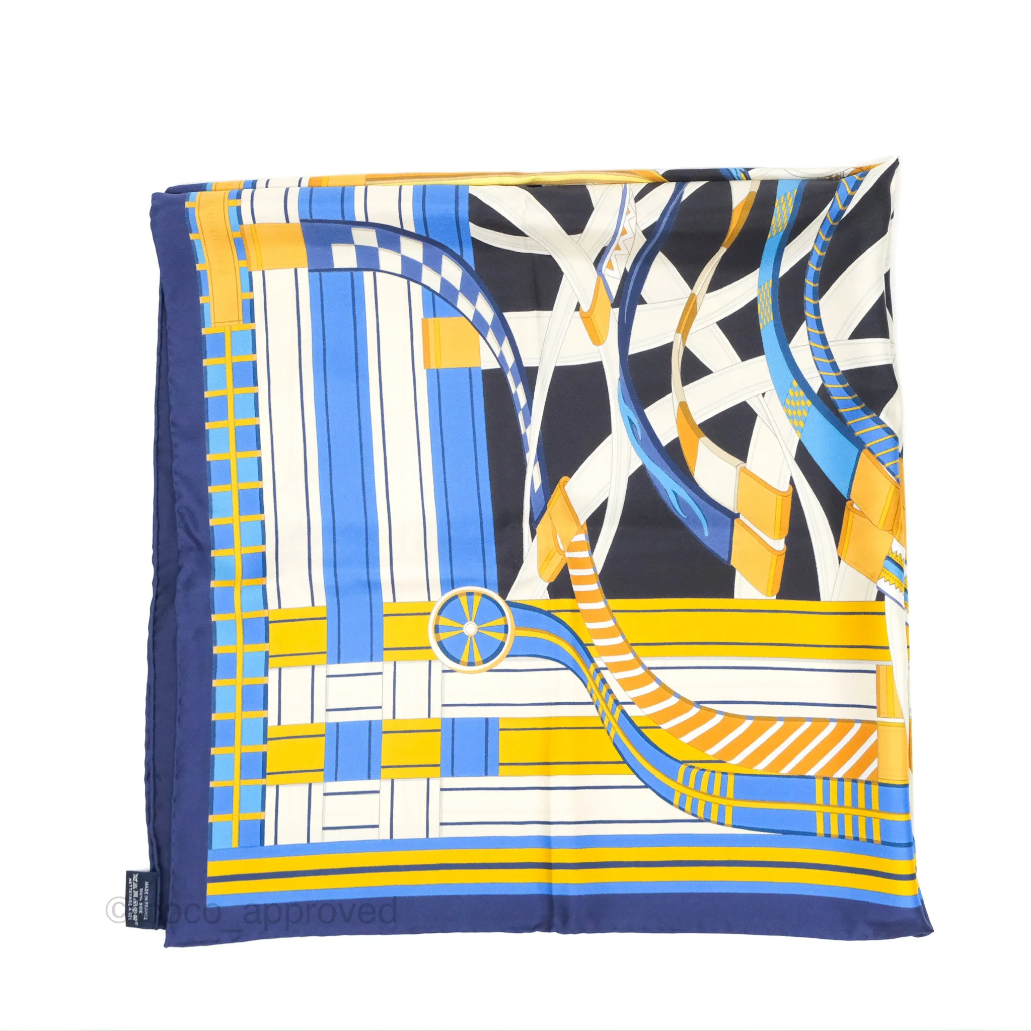 Hermes Voltes et Pirouettes Scarf 90