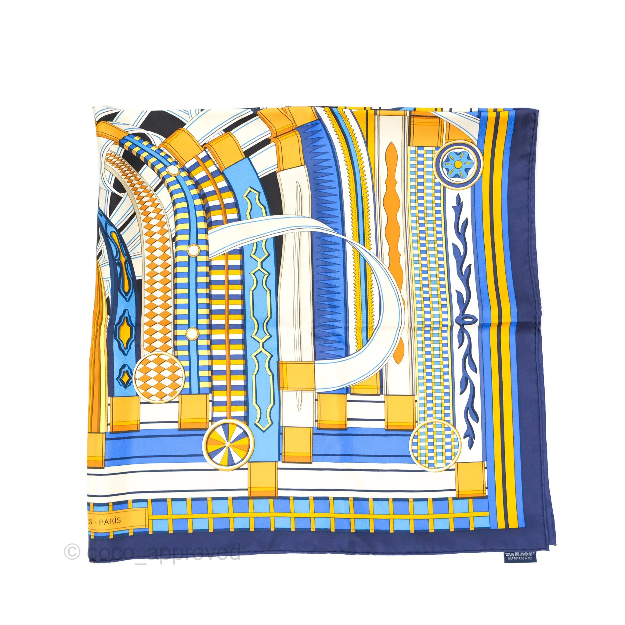 Hermes Voltes et Pirouettes Scarf 90