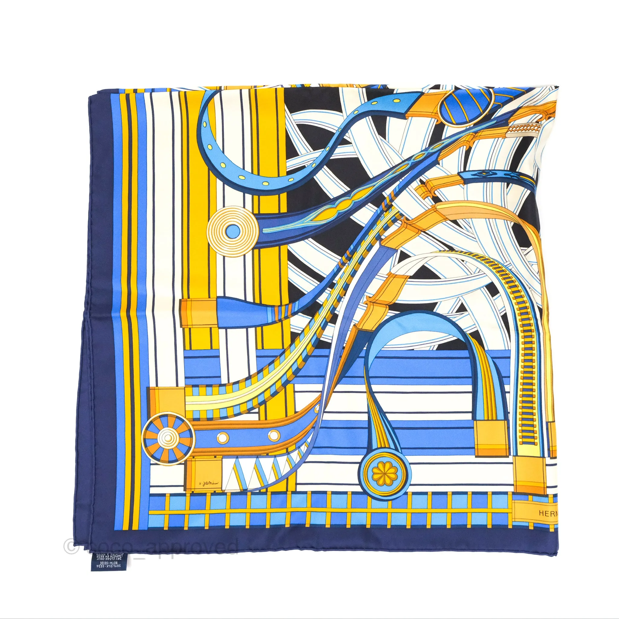 Hermes Voltes et Pirouettes Scarf 90