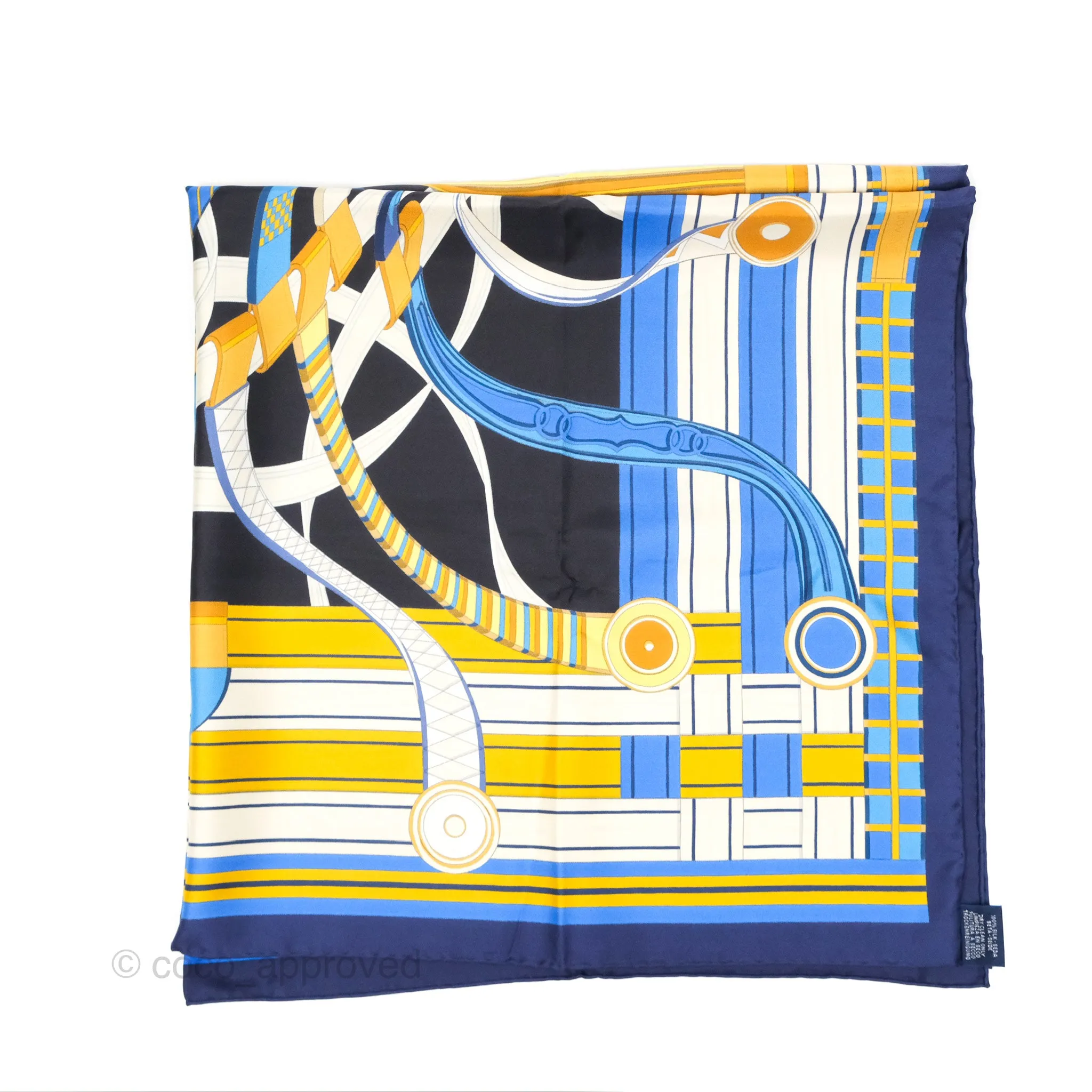 Hermes Voltes et Pirouettes Scarf 90