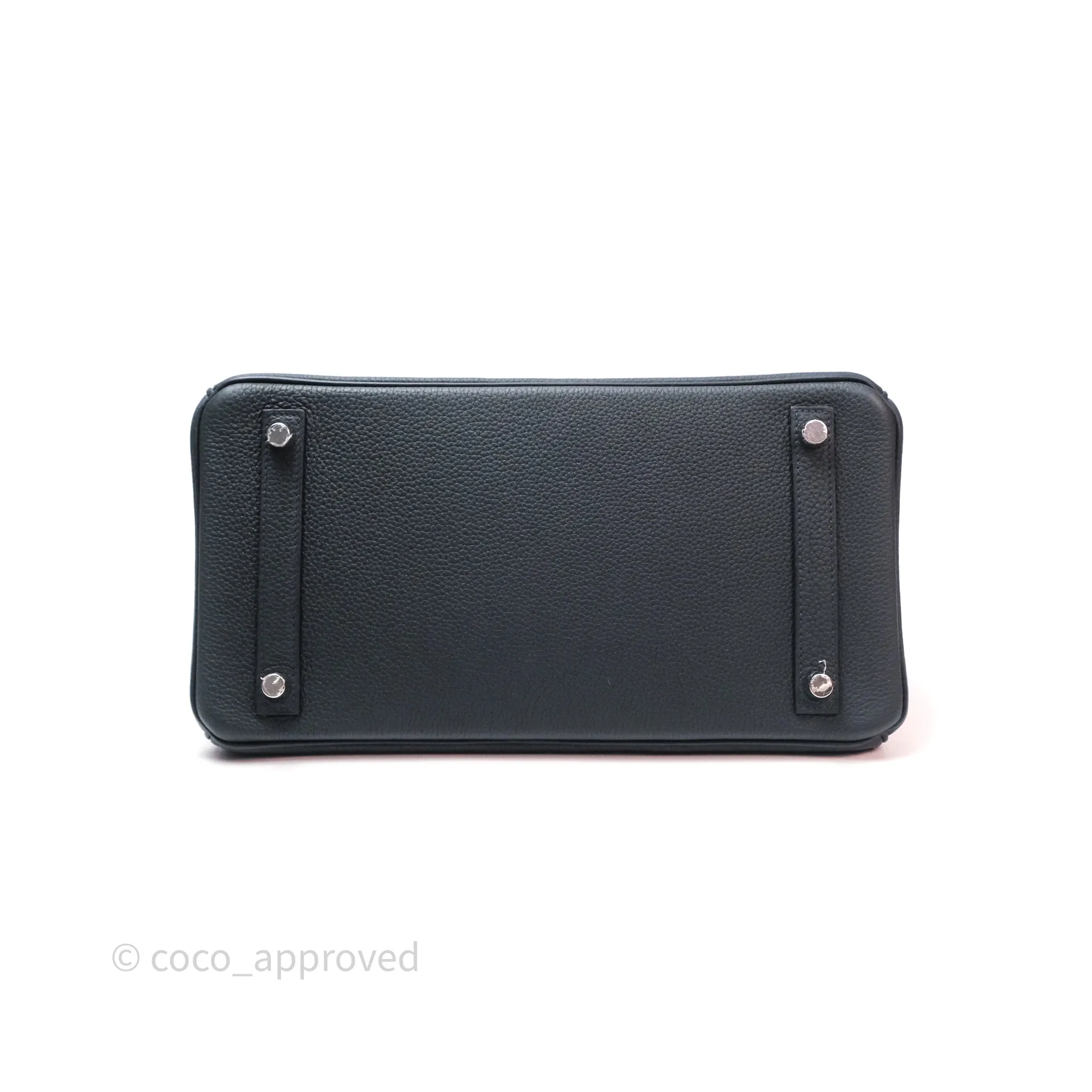 Herms Birkin 30 Vert Rousseau V0 Togo Palladium Hardware