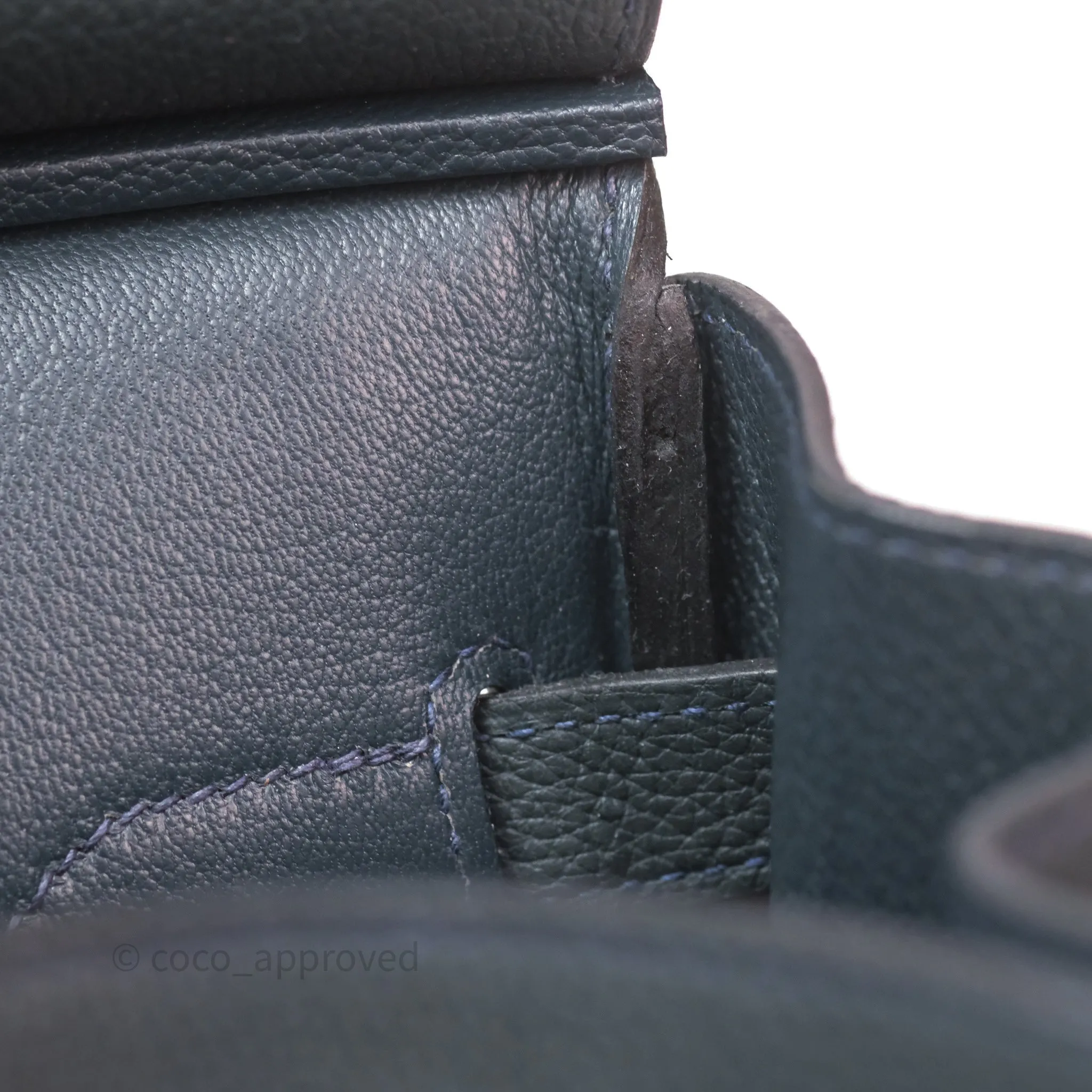 Herms Birkin 30 Vert Rousseau V0 Togo Palladium Hardware