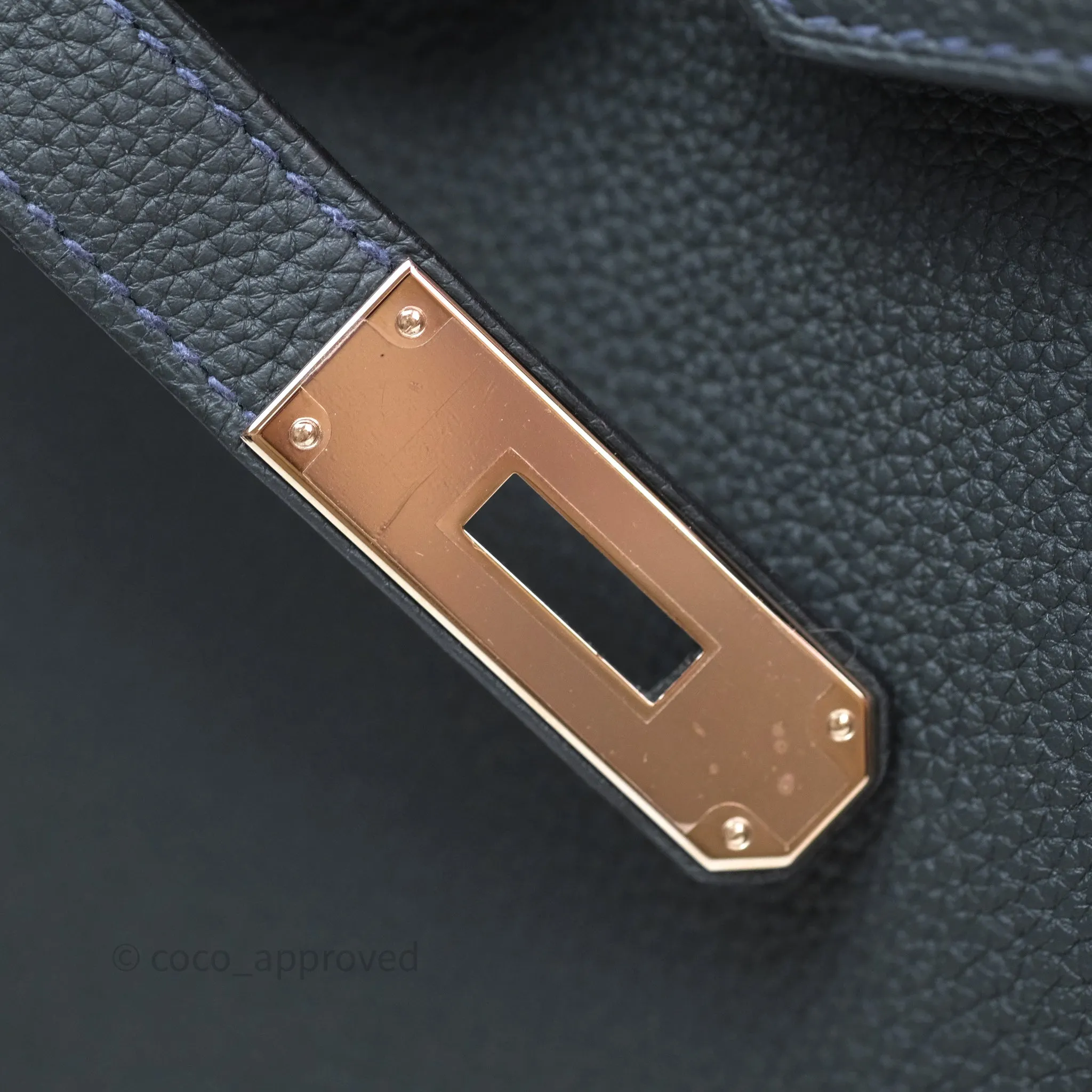 Herms Birkin 30 Vert Rousseau V0 Togo Palladium Hardware