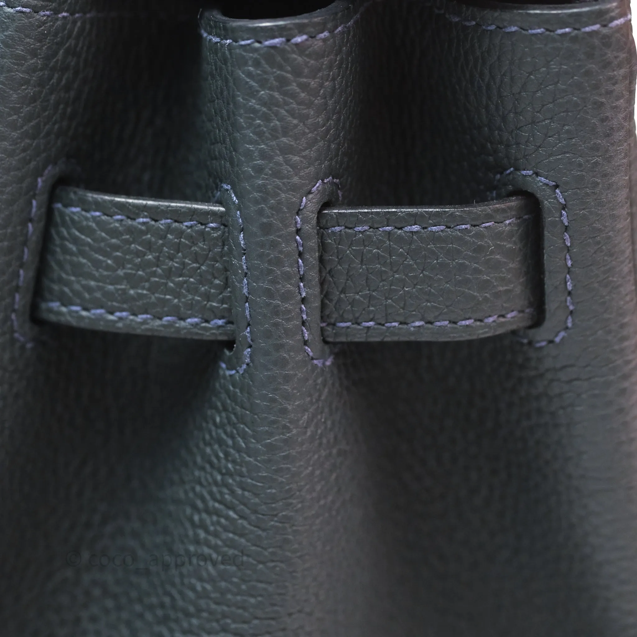 Herms Birkin 30 Vert Rousseau V0 Togo Palladium Hardware