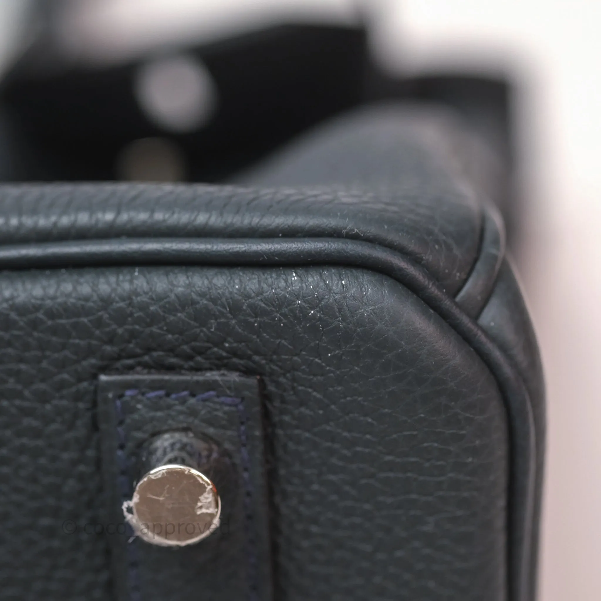 Herms Birkin 30 Vert Rousseau V0 Togo Palladium Hardware