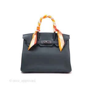 Herms Birkin 30 Vert Rousseau V0 Togo Palladium Hardware
