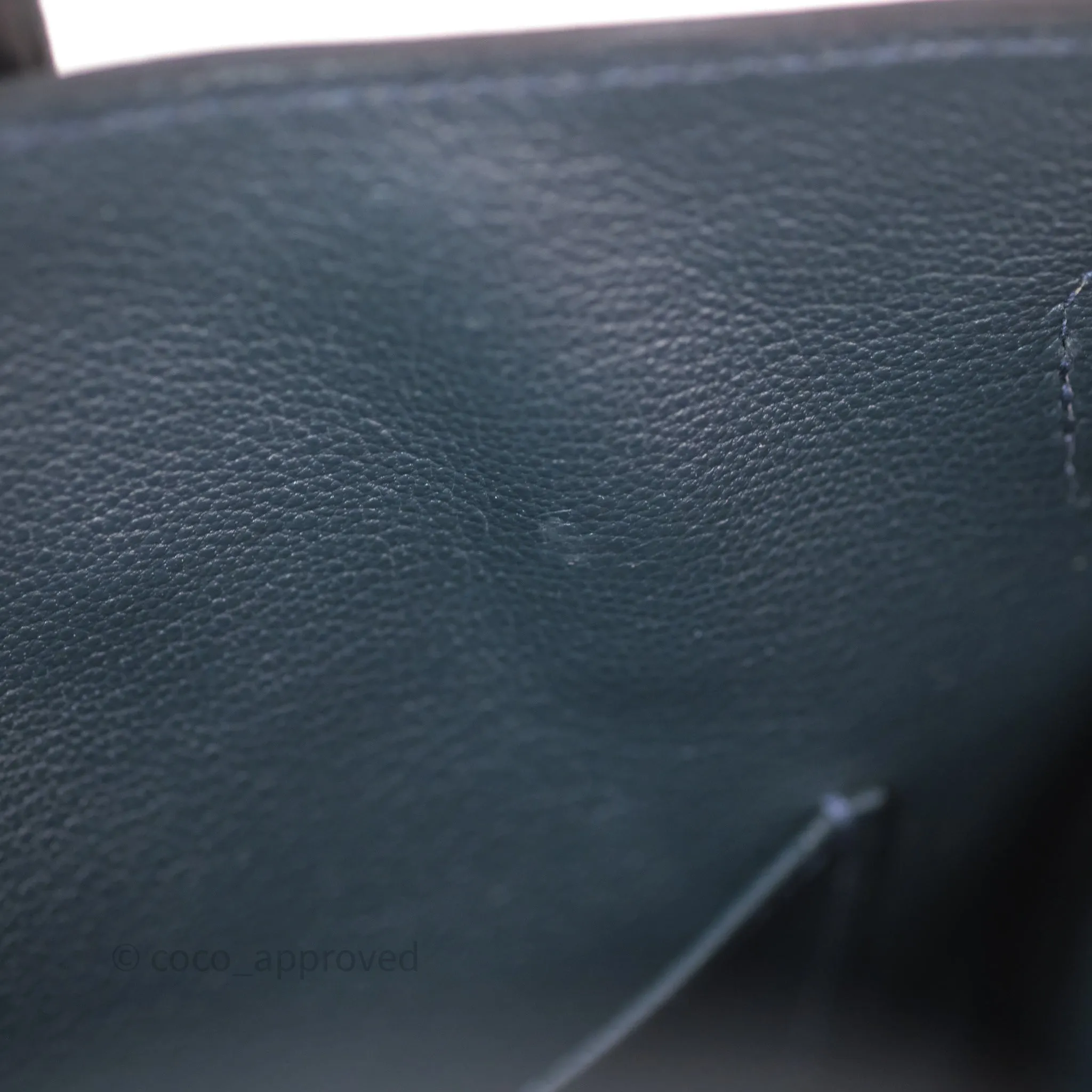 Herms Birkin 30 Vert Rousseau V0 Togo Palladium Hardware