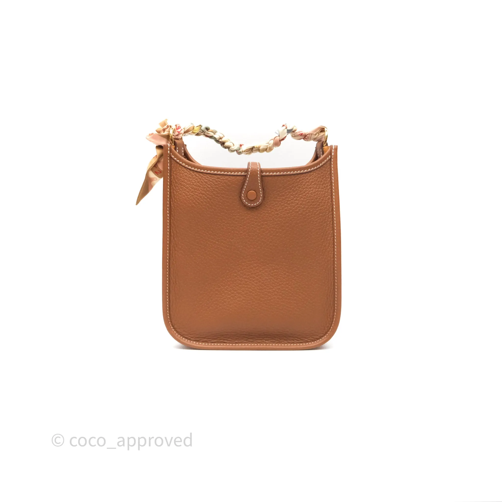Herms Mini Evelyne 16 Amazone Gold 37 Clemence Gold Hardware