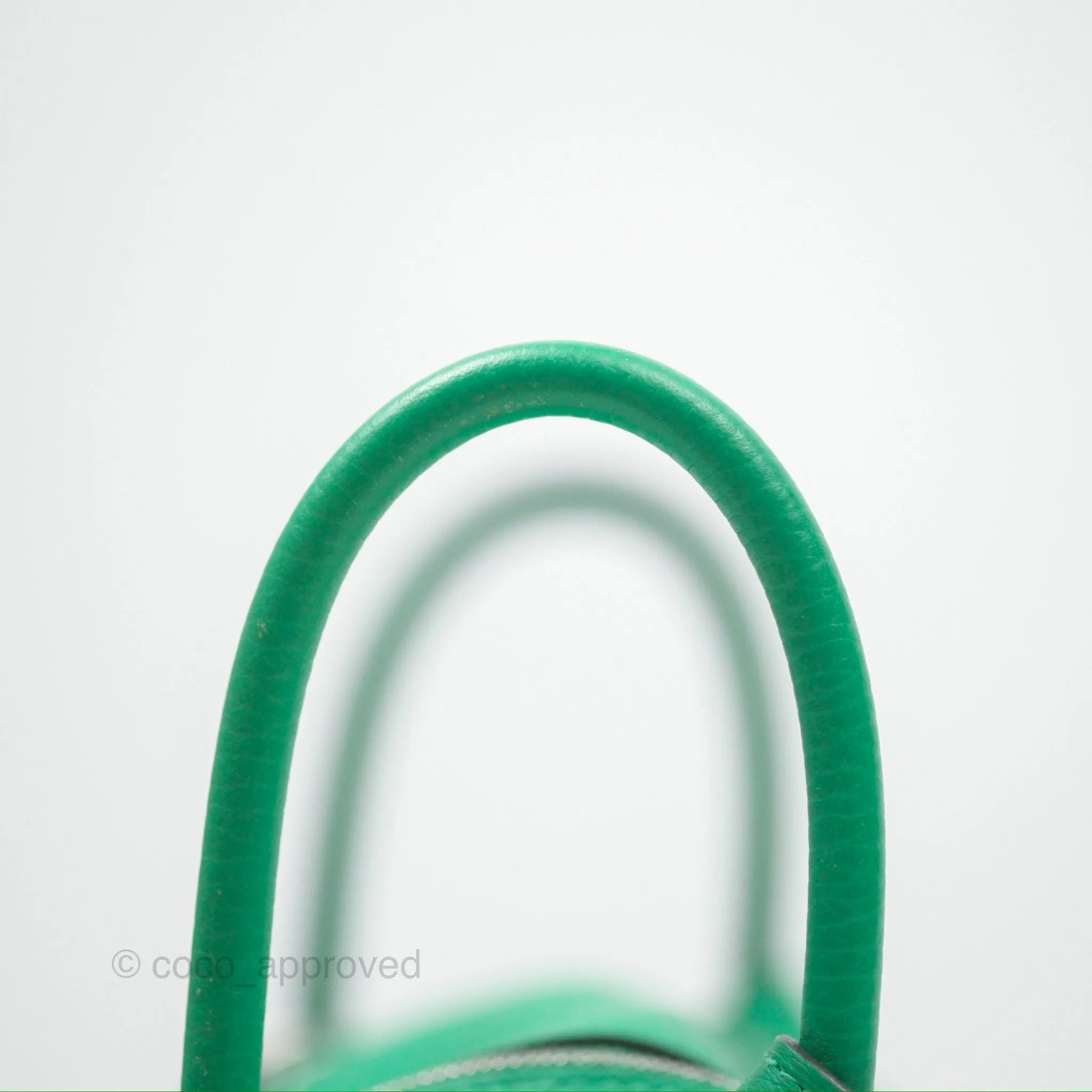 Herms Mini Lindy 20 Menthe 6W Clemence Palladium Hardware