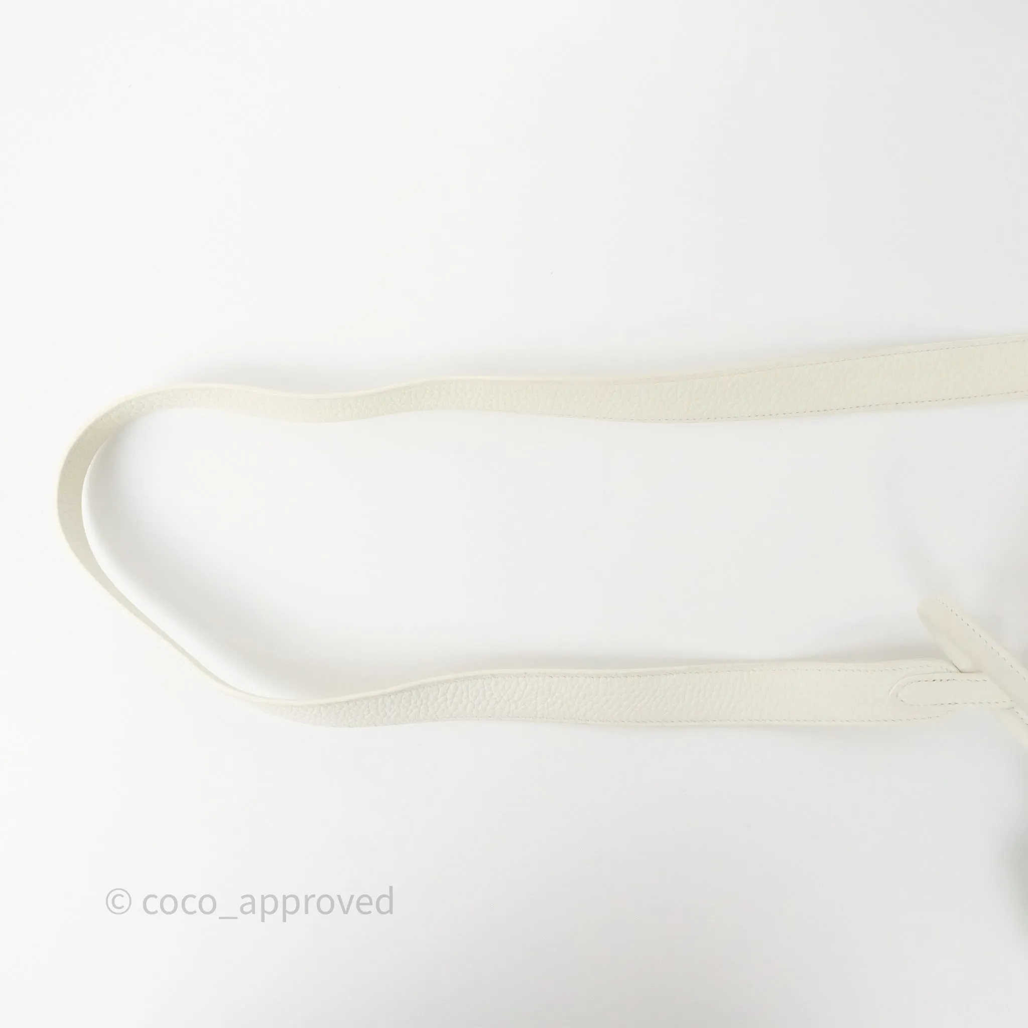 Herms Mini Lindy 20 New White 0U Clemence Gold Hardware